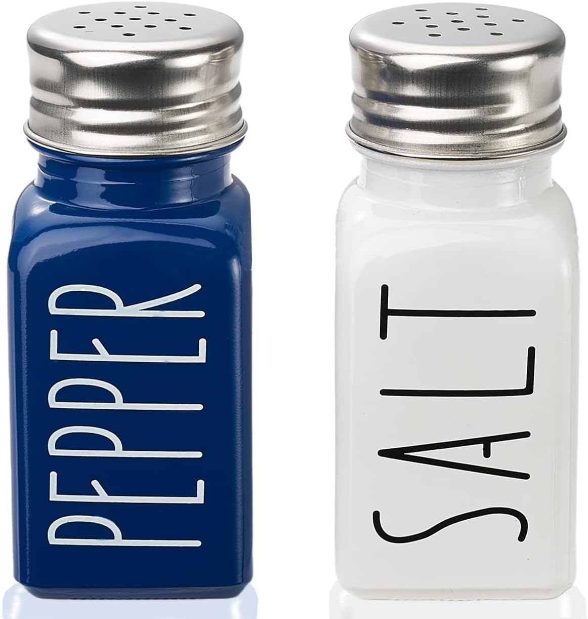 Farmhouse Salt And Pepper Shakers Set, Kitchen Decor, Glass Salt And Pepper Shakers Set, Cute Salt Shaker, Gift For Women, Kitchen Decor, Home Decor, Wedding Decor,No Words Rubbing Off (BLUE) Farmhouse Salt And Pepper Shakers Set, Kitchen Decor, Glass Salt And Pepper Shakers Set, Cute Salt Shaker, Gift For Women, Kitchen Decor, Home Decor, Wedding Decor,No Words Rubbing Off (BLUE)