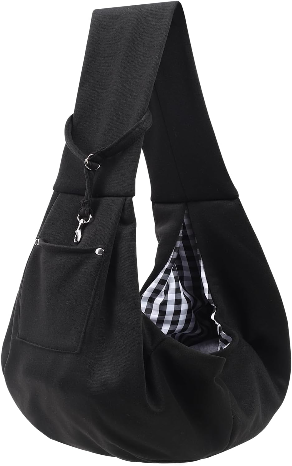 Dog Carrier Sling – Reversible Puppy Carrier Purse with Storage Pocket, Hand-Free Dog Sling Carrier for Carry Small Dogs and Cats, Travel Safety Harness, Dog and Cat Harness(Black) Dog Carrier Sling – Reversible Puppy Carrier Purse with Storage Pocket, Hand-Free Dog Sling Carrier for Carry Small Dogs and Cats, Travel Safety Harness, Dog and Cat Harness(Black)