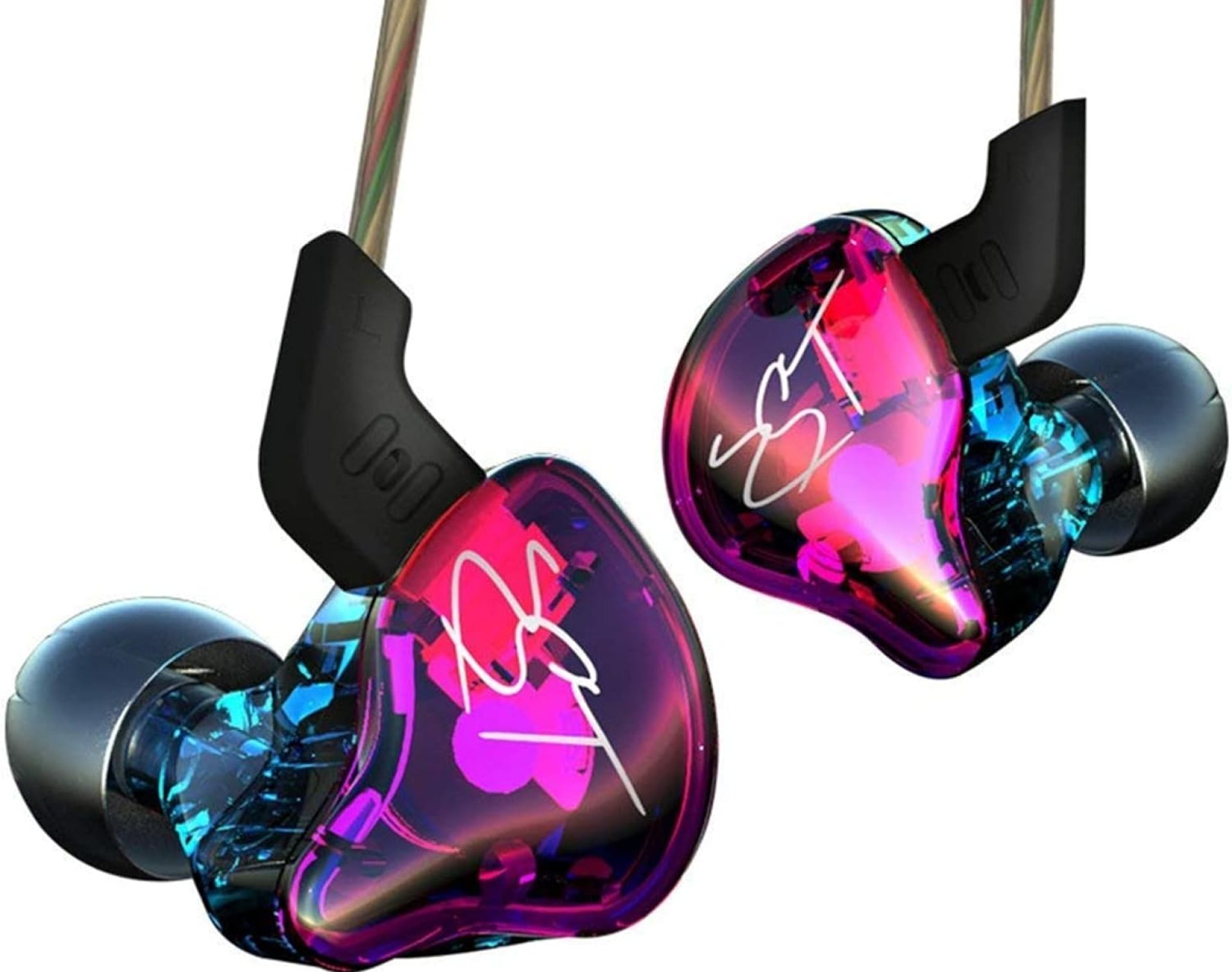 YINYOO Easy KZ ZST Colorful Hybrid Banlance Armature with Dynamic in-Ear Earphone 1BA+1DD HiFi Headset KZ in Ear Monitors Headphones Wired Earbuds IEM Earphones Gaming Earbuds (Colorful Without mic) YINYOO Easy KZ ZST Colorful Hybrid Banlance Armature with Dynamic in-Ear Earphone 1BA+1DD HiFi Headset KZ in Ear Monitors Headphones Wired Earbuds IEM Earphones Gaming Earbuds (Colorful Without mic)