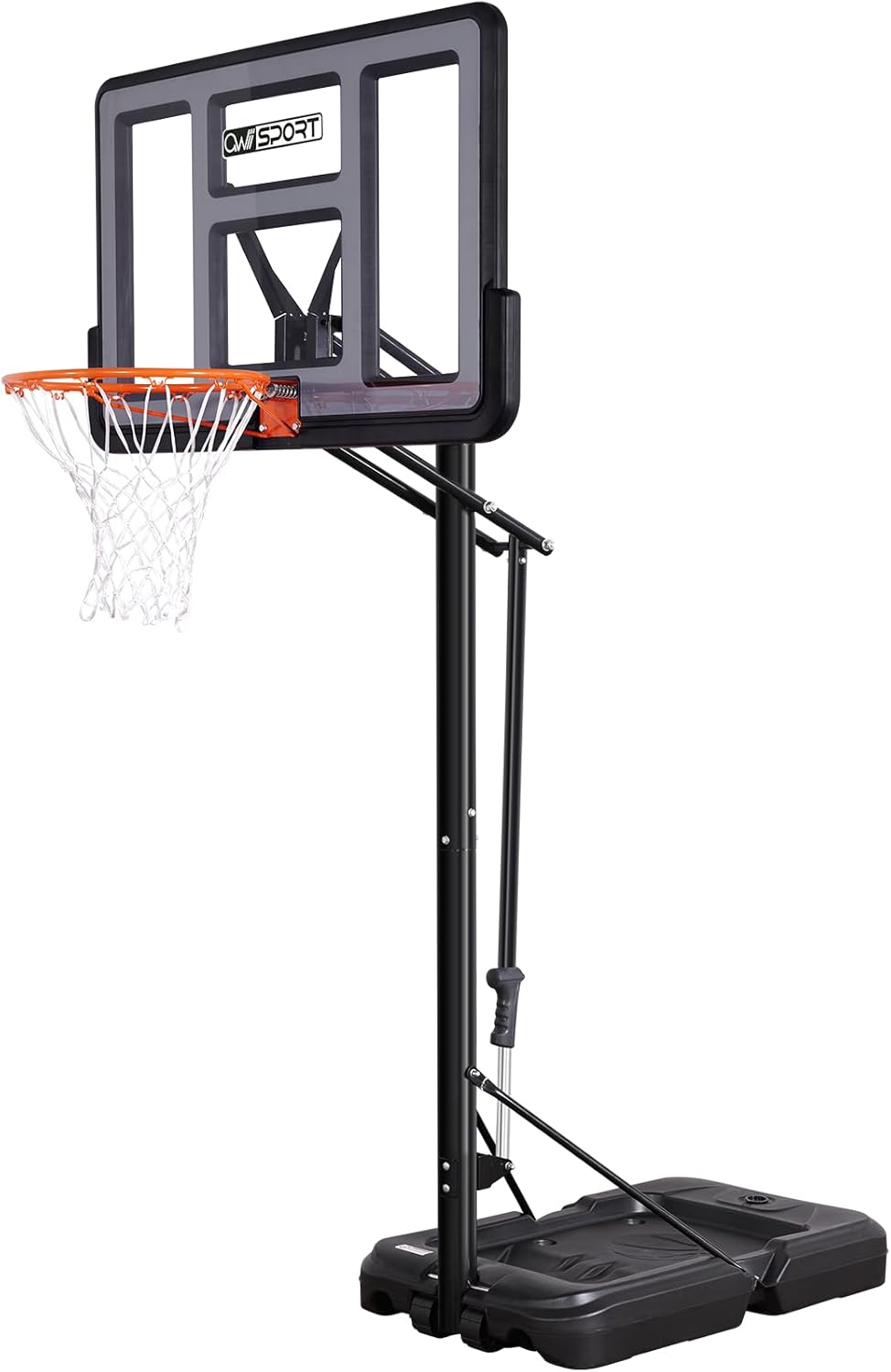 Portable Basketball Hoop Outdoor, 4.8-10FT Height Adjustable Basketball Hoop Goal System with 44-48 Inch Impact Backboard and Portable Wheels for Adults Portable Basketball Hoop Outdoor, 4.8-10FT Height Adjustable Basketball Hoop Goal System with 44-48 Inch Impact Backboard and Portable Wheels for Adults