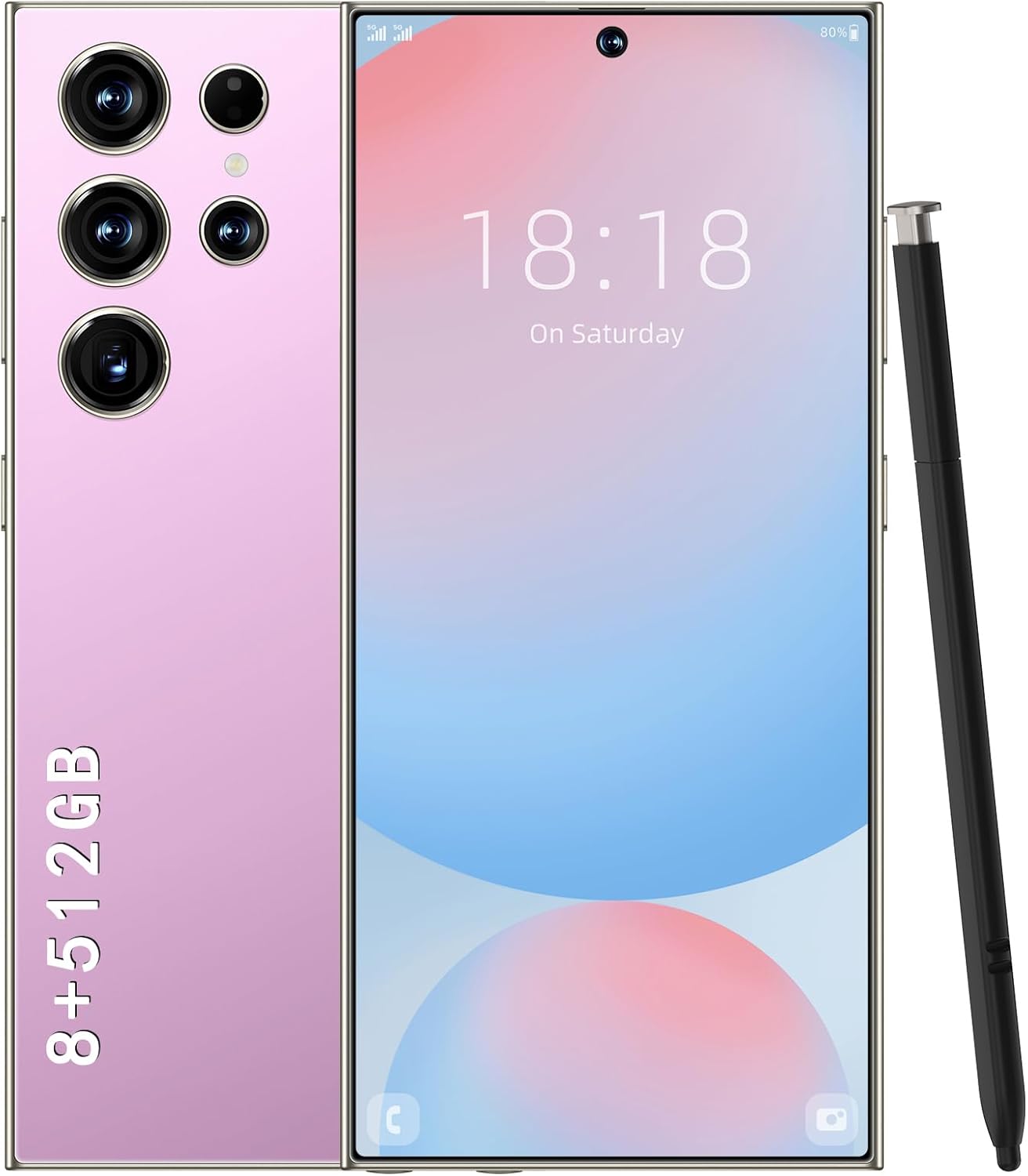 W24 Ultra Cell Phone,6.8″,5G Unlocked Android,Cell Phone with S Pen,8GB+512GB Smartphone, Latest 10 Core CPU,72MP+108MP Zoom Camera,8000mAh Long Battery Life, Face ID/Dual SIM Phone (Pink) W24 Ultra Cell Phone,6.8″,5G Unlocked Android,Cell Phone with S Pen,8GB+512GB Smartphone, Latest 10 Core CPU,72MP+108MP Zoom Camera,8000mAh Long Battery Life, Face ID/Dual SIM Phone (Pink)