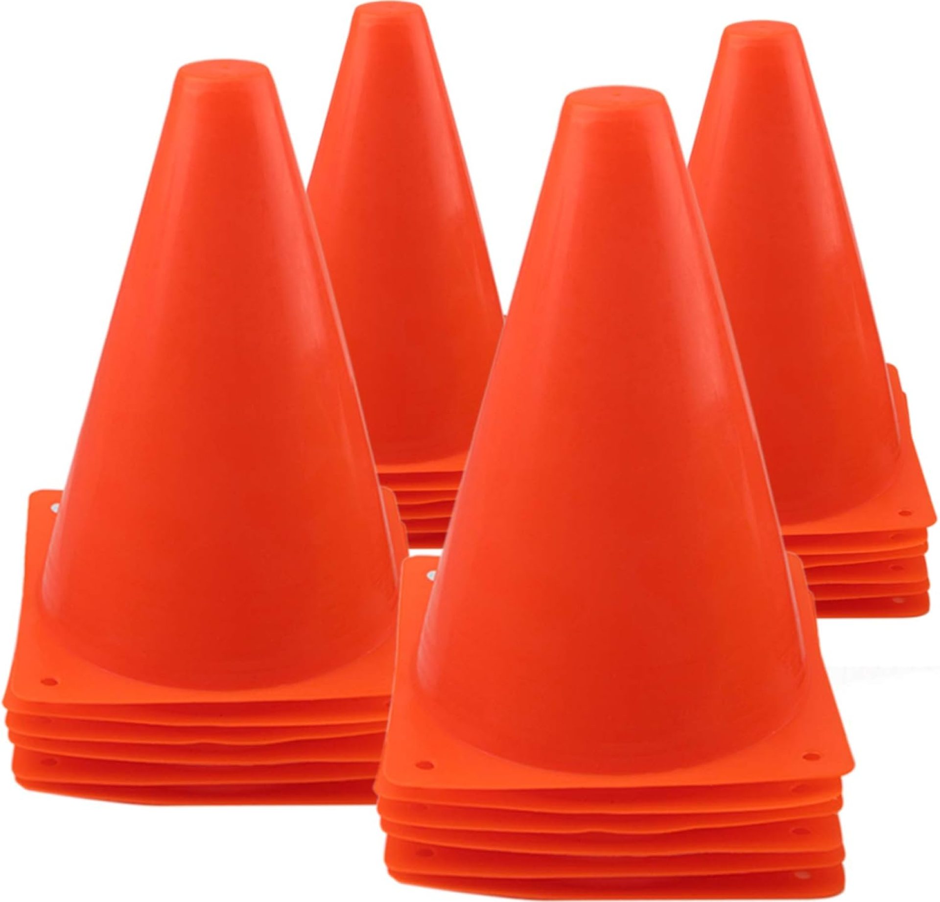 7 Inch Plastic Traffic Cones Sport Training Agility Marker Cone for Soccer, Skating, Football, Basketball, Indoor and Outdoor Games 7 Inch Plastic Traffic Cones Sport Training Agility Marker Cone for Soccer, Skating, Football, Basketball, Indoor and Outdoor Games