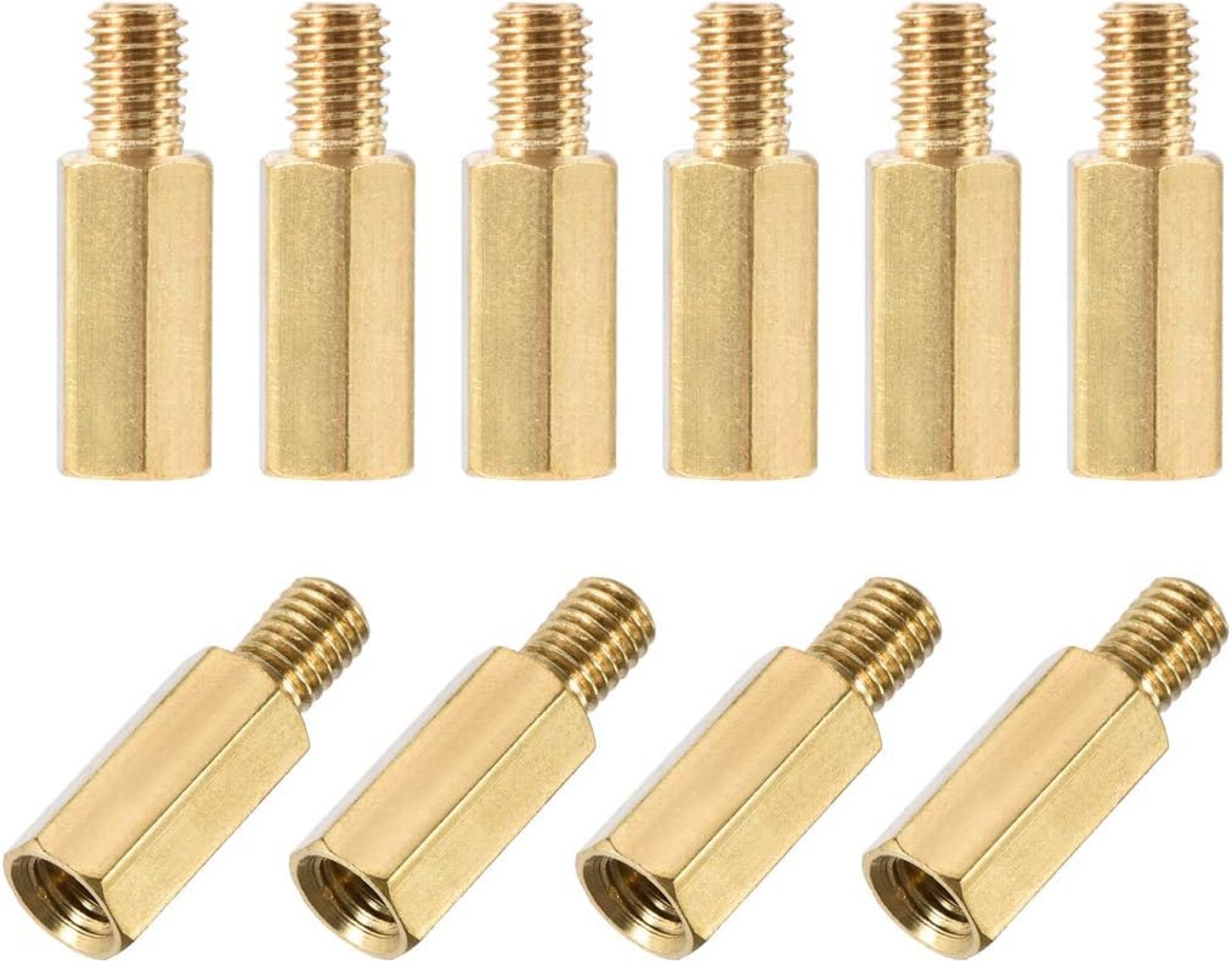 uxcell M5x15mm+7mm Male-Female Brass Hex PCB Motherboard Spacer Standoff for FPV Drone Quadcopter, Computer & Circuit Board 10pcs uxcell M5x15mm+7mm Male-Female Brass Hex PCB Motherboard Spacer Standoff for FPV Drone Quadcopter, Computer & Circuit Board 10pcs