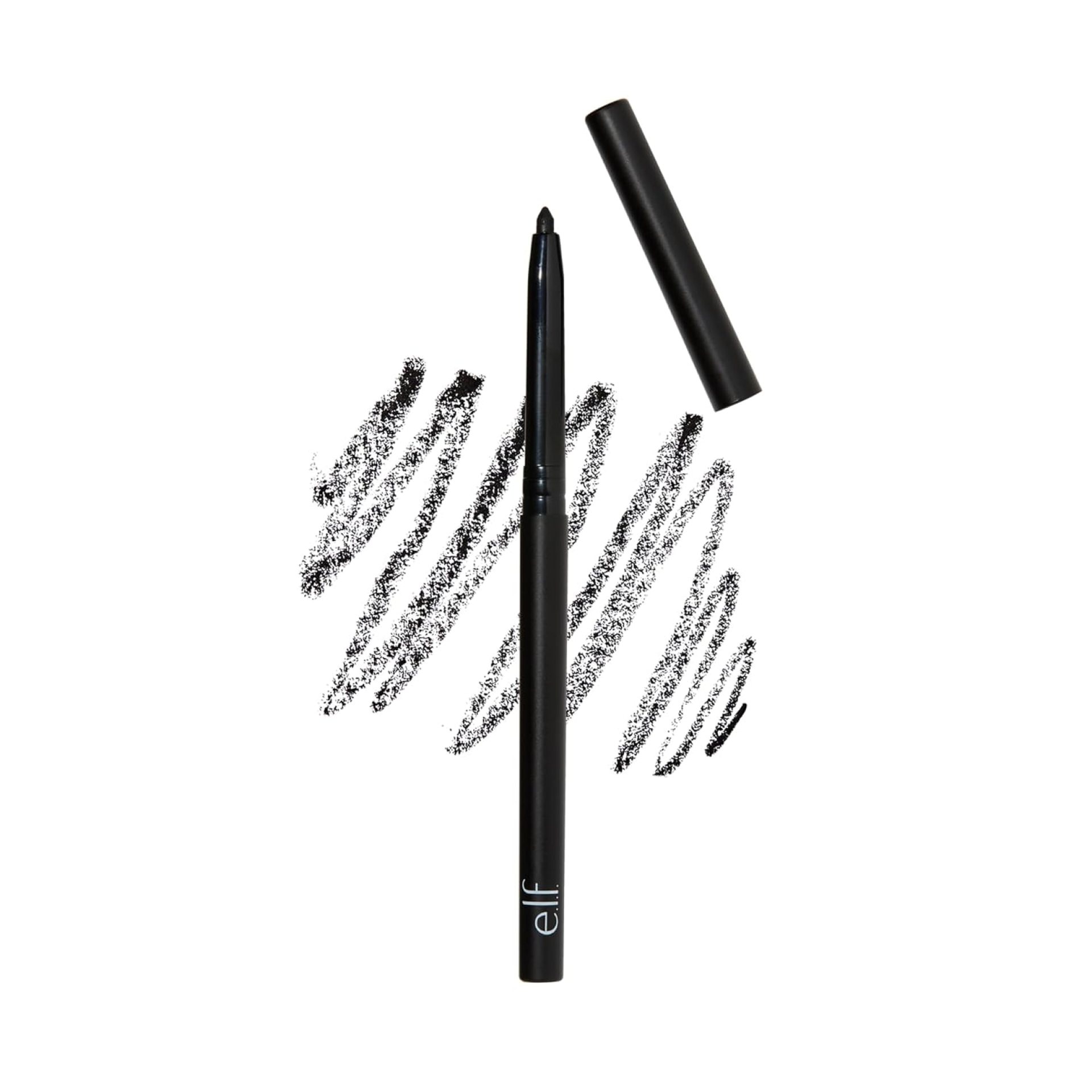 e.l.f. No Budge Retractable Eyeliner, Creamy, Ultra-Pigmented & Waterproof, Creates Bold & Defined Lines, Vegan & Cruelty-Free, Black 0.006 Oz e.l.f. No Budge Retractable Eyeliner, Creamy, Ultra-Pigmented & Waterproof, Creates Bold & Defined Lines, Vegan & Cruelty-Free, Black 0.006 Oz