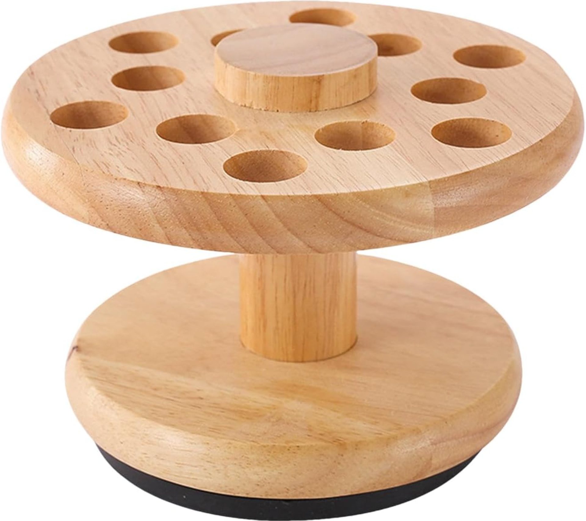 Grooming Tool Organizer – Wooden Shear Keeper Stand, 12 Holes Scissors Display Rack | 360 Rotating Grooming Equipment Holder, Multipurpose Shear Management Tray for Hair Salon Home Grooming Tool Organizer – Wooden Shear Keeper Stand, 12 Holes Scissors Display Rack | 360 Rotating Grooming Equipment Holder, Multipurpose Shear Management Tray for Hair Salon Home