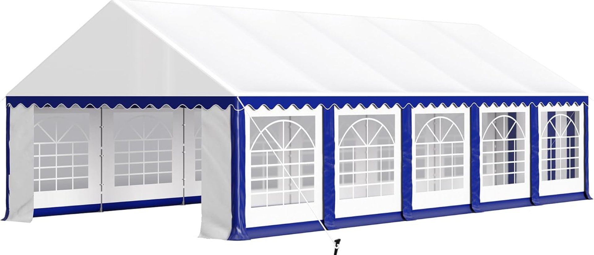 PHI VILLA 32’x16′ Outdoor Heavy Duty Party Tent Large Commercial Canopy Wedding Event Shelter with Removable Sidewalls & 4 Storage Bags for Patio Outdoor Garden Events, Blue PHI VILLA 32’x16′ Outdoor Heavy Duty Party Tent Large Commercial Canopy Wedding Event Shelter with Removable Sidewalls & 4 Storage Bags for Patio Outdoor Garden Events, Blue