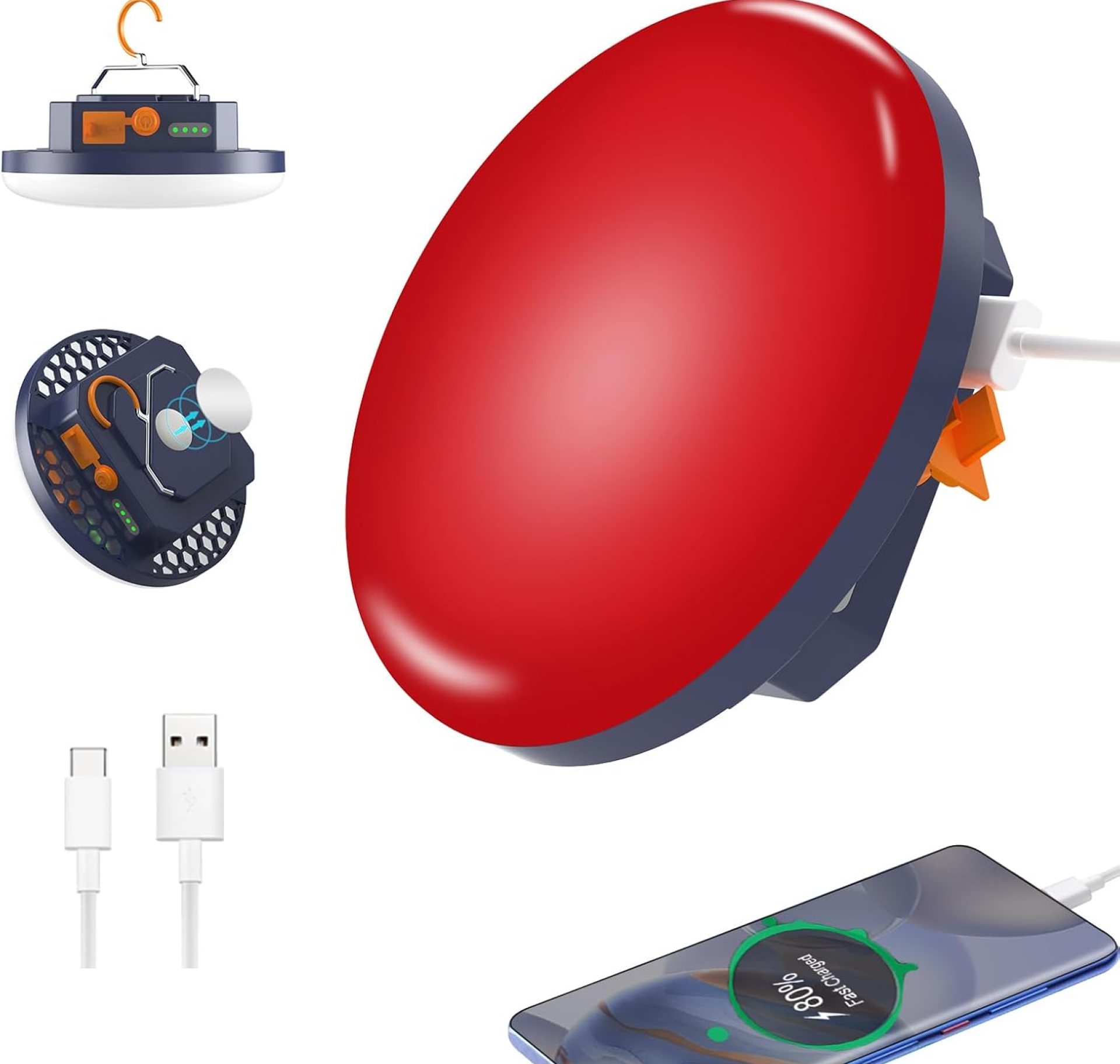 2025 Red Light Insect-Proof Camping Lamp10000mAh Rechargeable 3000LM Tent Camping Light, 6500K 24Hours Long Play Time , Outdoor Night Market Night Fishing Lantern 2025 Red Light Insect-Proof Camping Lamp10000mAh Rechargeable 3000LM Tent Camping Light, 6500K 24Hours Long Play Time , Outdoor Night Market Night Fishing Lantern