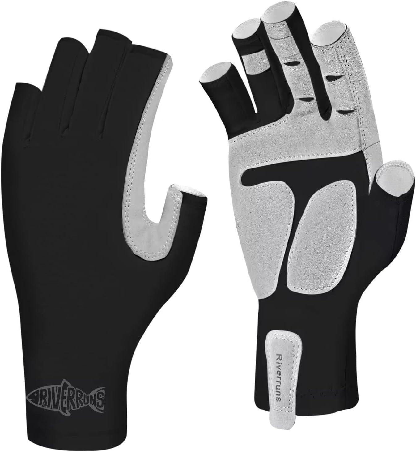 Riverruns Fishing Gloves UPF 50+ Sun Gloves UV Protection Men Women for Outdoor, Kayaking, Rowing, Paddling, Canoeing, Hiking Riverruns Fishing Gloves UPF 50+ Sun Gloves UV Protection Men Women for Outdoor, Kayaking, Rowing, Paddling, Canoeing, Hiking