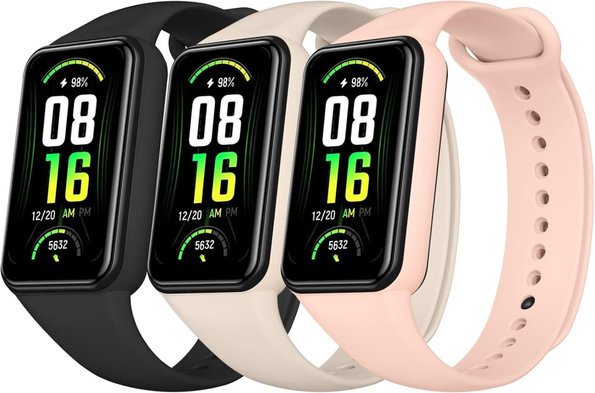 Amzpas TPU Bands for Amazfit Band 7 Fitness & Health Tracker, 3 Pack Soft Breathable Wristband, Adjustable Replacement Sportt Strap for Women Men Amzpas TPU Bands for Amazfit Band 7 Fitness & Health Tracker, 3 Pack Soft Breathable Wristband, Adjustable Replacement Sportt Strap for Women Men