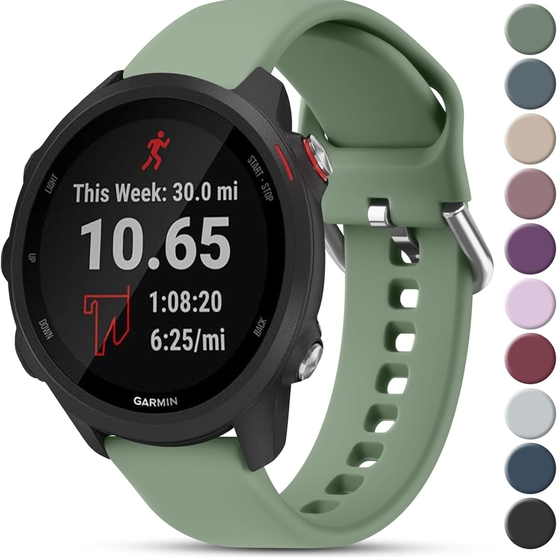 Meliya for Garmin Forerunner 55 Band, Forerunner 245 Band, Garmin Forerunner 645/645 Music Band, 20mm Replacement Band for Garmin Forerunner 55, Forerunner 245/245 Music, Forerunner645/645 Music, Forerunner 158 Smart Watch Meliya for Garmin Forerunner 55 Band, Forerunner 245 Band, Garmin Forerunner 645/645 Music Band, 20mm Replacement Band for Garmin Forerunner 55, Forerunner 245/245 Music, Forerunner645/645 Music, Forerunner 158 Smart Watch