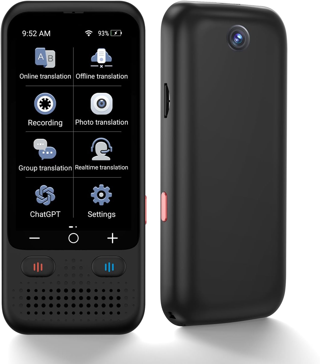 Language Translator Device, Upgraded ChatGpt AI Translator No WiFi Needed, 138 Languages Two Way Real-Time Voice Translation, Offline&Recording&Photo Translation for Travel Business Learning Language Translator Device, Upgraded ChatGpt AI Translator No WiFi Needed, 138 Languages Two Way Real-Time Voice Translation, Offline&Recording&Photo Translation for Travel Business Learning