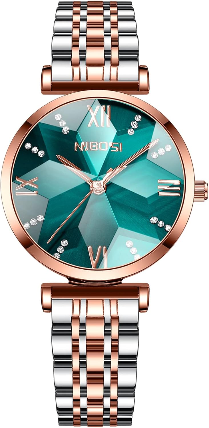 NIBOSI Women’s Watches Analog Quartz Ladies Wrist Watch Dainty Rose Gold Minimalist Vintage Luxury Diamond Stainless Steel Strap Classic Dress Watches for Women Small Wrists NIBOSI Women’s Watches Analog Quartz Ladies Wrist Watch Dainty Rose Gold Minimalist Vintage Luxury Diamond Stainless Steel Strap Classic Dress Watches for Women Small Wrists