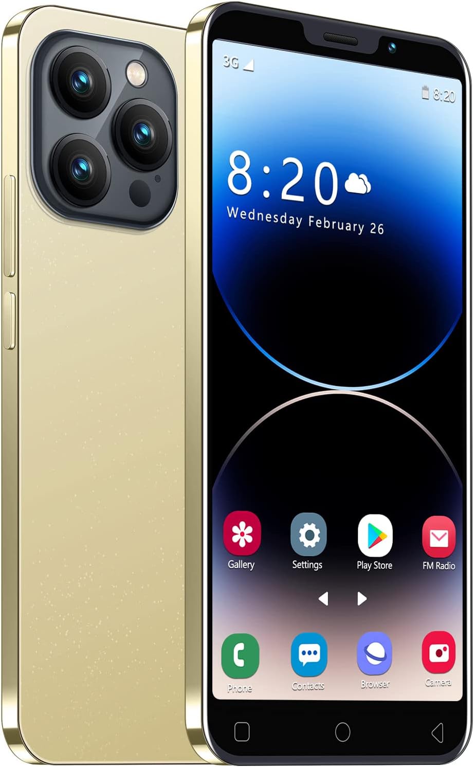 Cheap Mobile Phone, 5.0″ IPS Display, Android 9.0, Dual SIM, Dual Cameras, 1GB RAM+16GB ROM (Expandable to 128GB), Support: WiFi, Bluetooth, FM (i15Pro-Golden) Cheap Mobile Phone, 5.0″ IPS Display, Android 9.0, Dual SIM, Dual Cameras, 1GB RAM+16GB ROM (Expandable to 128GB), Support: WiFi, Bluetooth, FM (i15Pro-Golden)