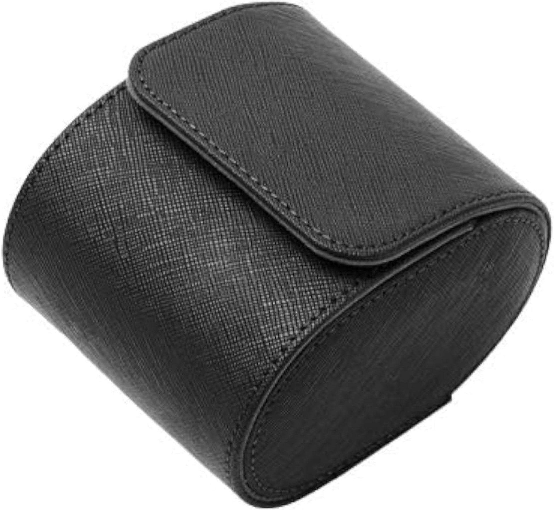 Luxury Leather Travel Watch Case Single Watch Box for Men and Women Portable Jewelry Watch Storage Roll Organizer(BLACK) Luxury Leather Travel Watch Case Single Watch Box for Men and Women Portable Jewelry Watch Storage Roll Organizer(BLACK)