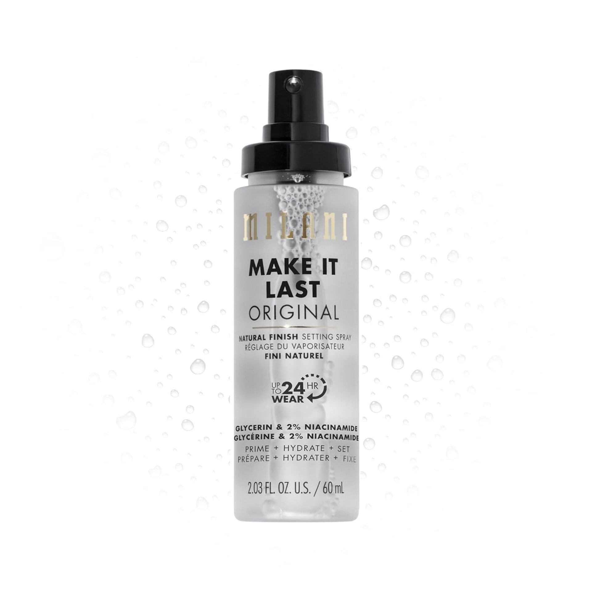 Milani Make It Last Original – Natural Finish Setting Spray 3-in-1 Setting Spray and Primer- Prime + Correct + Set Makeup Finishing Spray and Primer – Long Lasting Makeup Primer and Spray 2.03 Fl. Oz Milani Make It Last Original – Natural Finish Setting Spray 3-in-1 Setting Spray and Primer- Prime + Correct + Set Makeup Finishing Spray and Primer – Long Lasting Makeup Primer and Spray 2.03 Fl. Oz