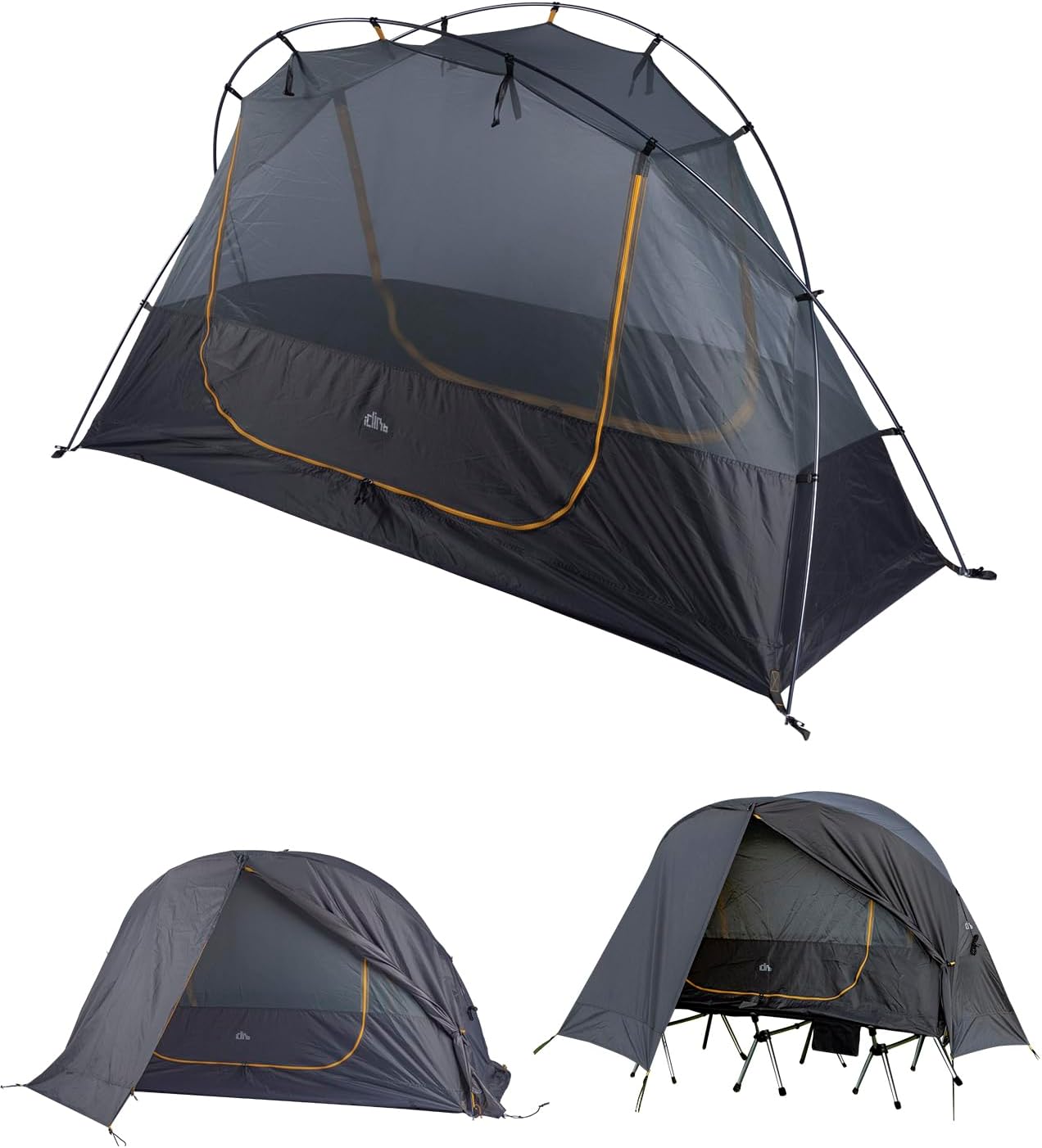 iClimb Ultralight 4 Season Solo Tent Waterproof with Snow Skirt Rainfly, Ground/Off The Ground Tent for Backpacking Camping Hiking Trekking Mountaineering iClimb Ultralight 4 Season Solo Tent Waterproof with Snow Skirt Rainfly, Ground/Off The Ground Tent for Backpacking Camping Hiking Trekking Mountaineering