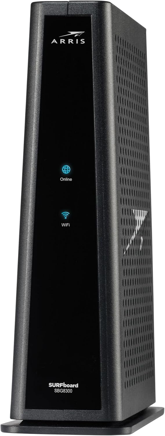 ARRIS (SBG8300) – Cable Modem Router Combo – Fast DOCSIS 3.1 Gigabit & AC2350 WiFi ,Comcast Xfinity, Cox, Spectrum & more, 1 Gbps Max Internet Speeds , 4 OFDM Channels ARRIS (SBG8300) – Cable Modem Router Combo – Fast DOCSIS 3.1 Gigabit & AC2350 WiFi ,Comcast Xfinity, Cox, Spectrum & more, 1 Gbps Max Internet Speeds , 4 OFDM Channels