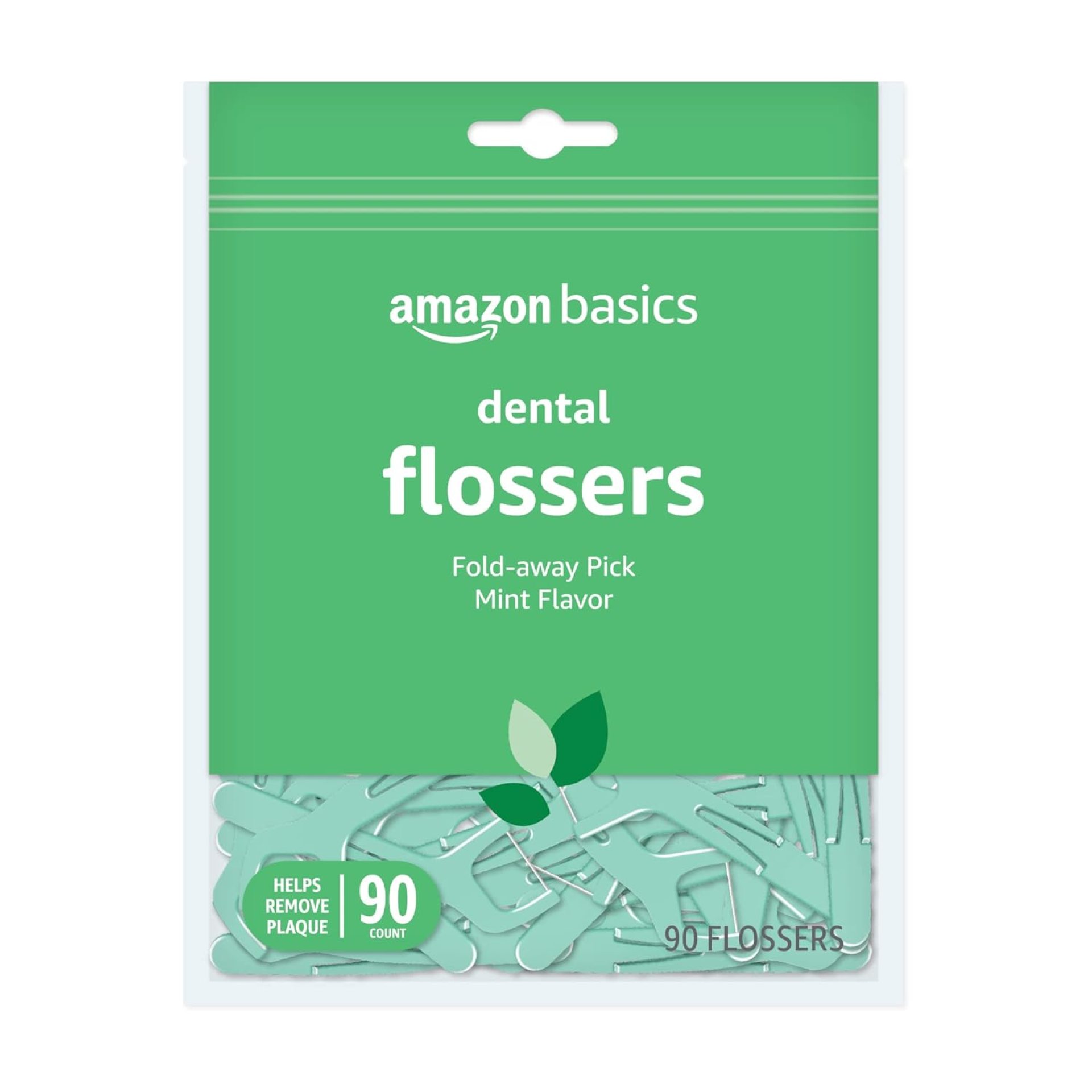 Amazon Basics Mint Dental Flossers, 90 Count, 1 Pack (Previously Solimo) Amazon Basics Mint Dental Flossers, 90 Count, 1 Pack (Previously Solimo)