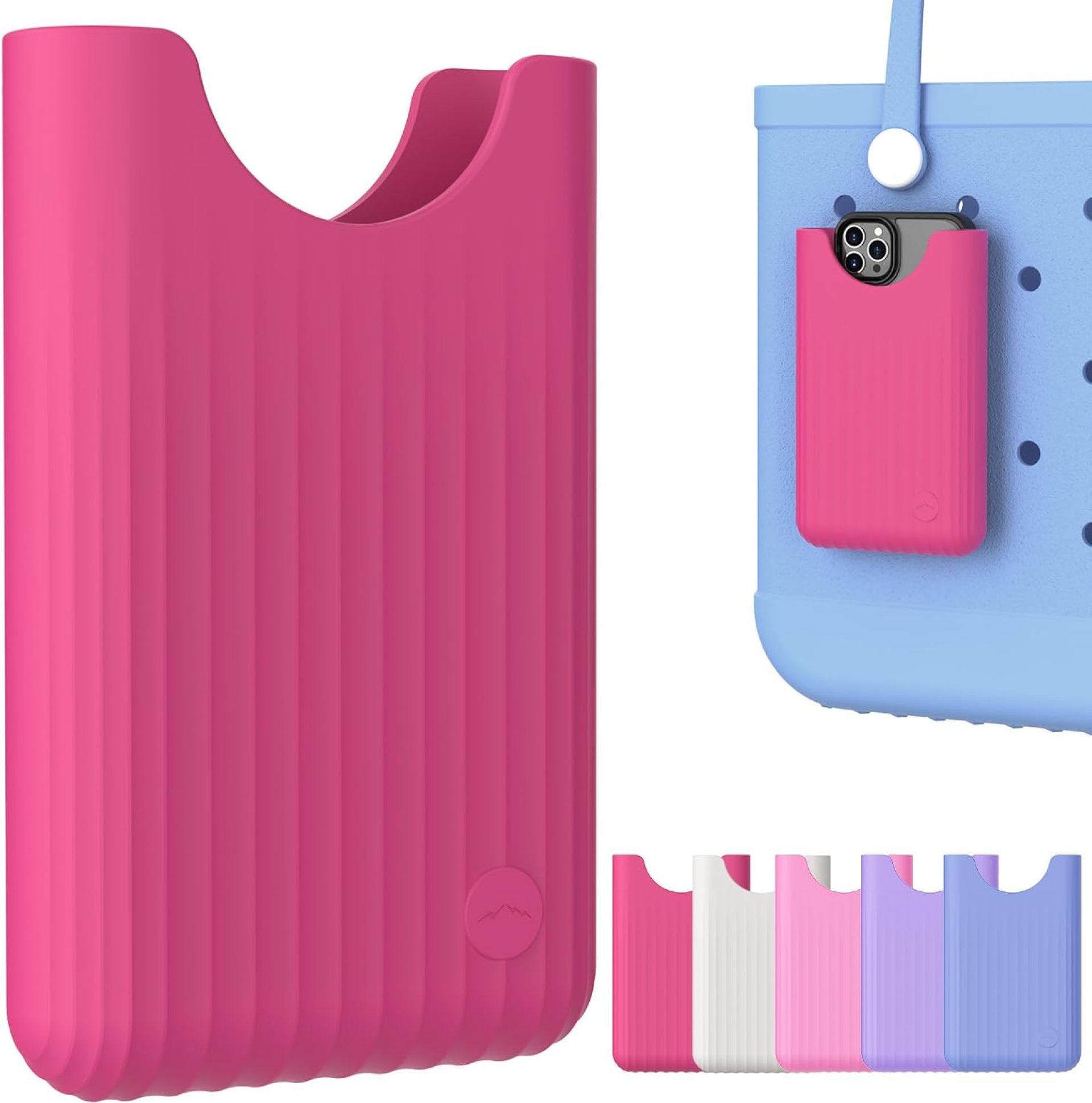OUTXE Phone Holder for Bogg Bag, Cell Phone Holder Insert Accessory with Locking Buckle Compatible with L/XL/Original/Baby Bogg & Simple Modern Bag, No More Digging for Smartphone (Haute Pink) OUTXE Phone Holder for Bogg Bag, Cell Phone Holder Insert Accessory with Locking Buckle Compatible with L/XL/Original/Baby Bogg & Simple Modern Bag, No More Digging for Smartphone (Haute Pink)