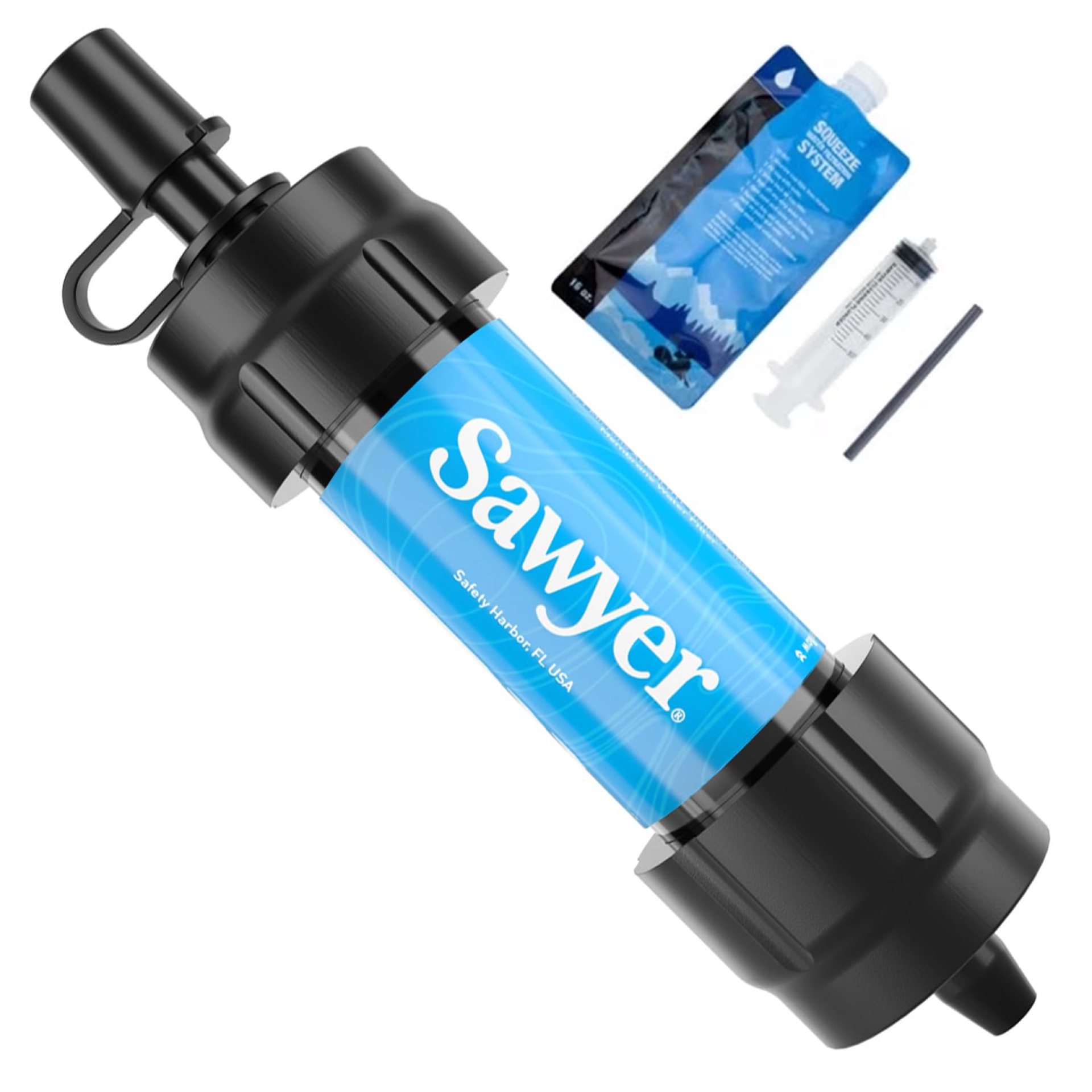 Sawyer Products SP128 Mini Water Filtration System, Single, Blue Sawyer Products SP128 Mini Water Filtration System, Single, Blue