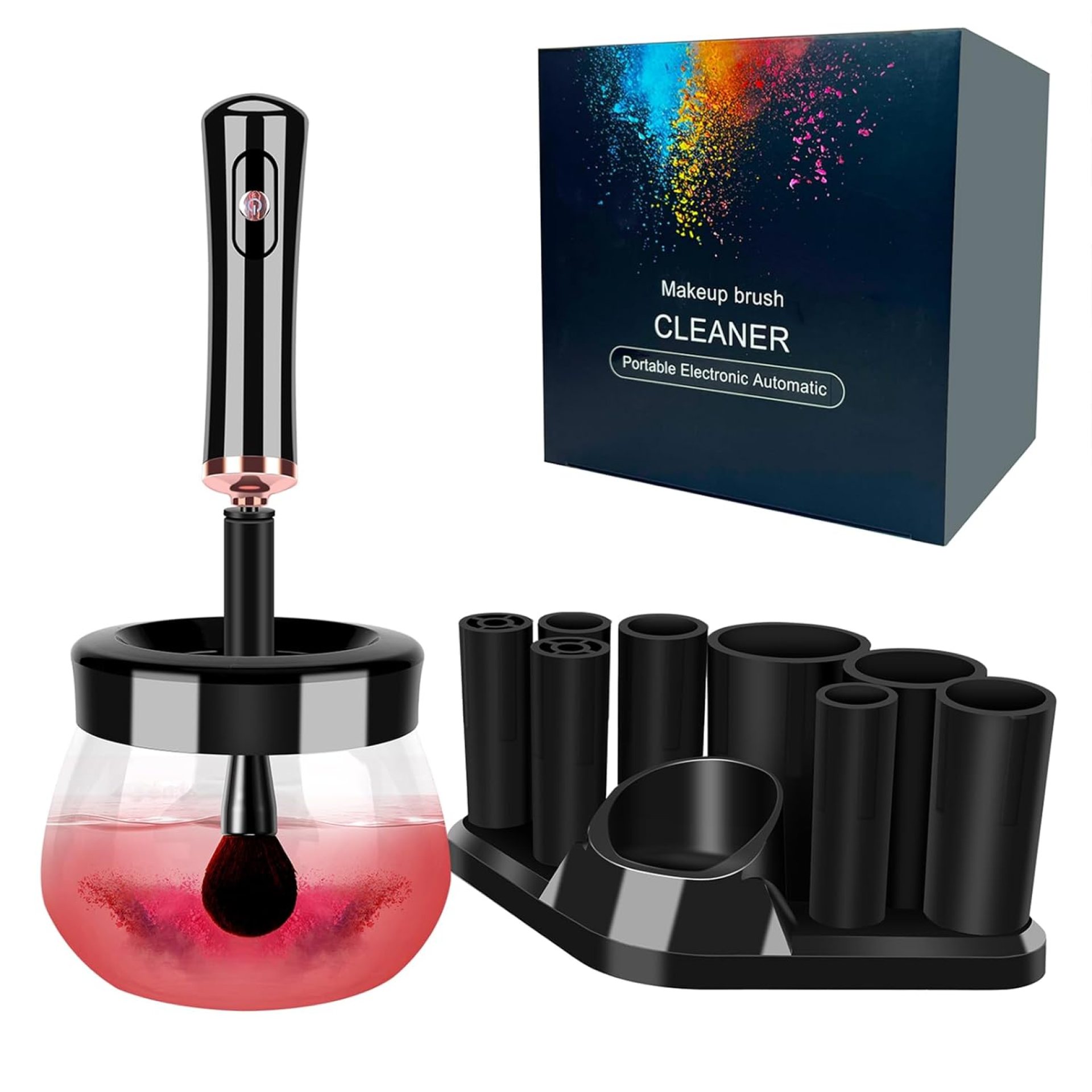 Makeup Brush Cleaner Dryer, Neeyer Super-Fast Electric Brush Cleaner Machine Automatic Brush Cleaner Spinner Makeup Brush Tools Makeup Brush Cleaner Dryer, Neeyer Super-Fast Electric Brush Cleaner Machine Automatic Brush Cleaner Spinner Makeup Brush Tools