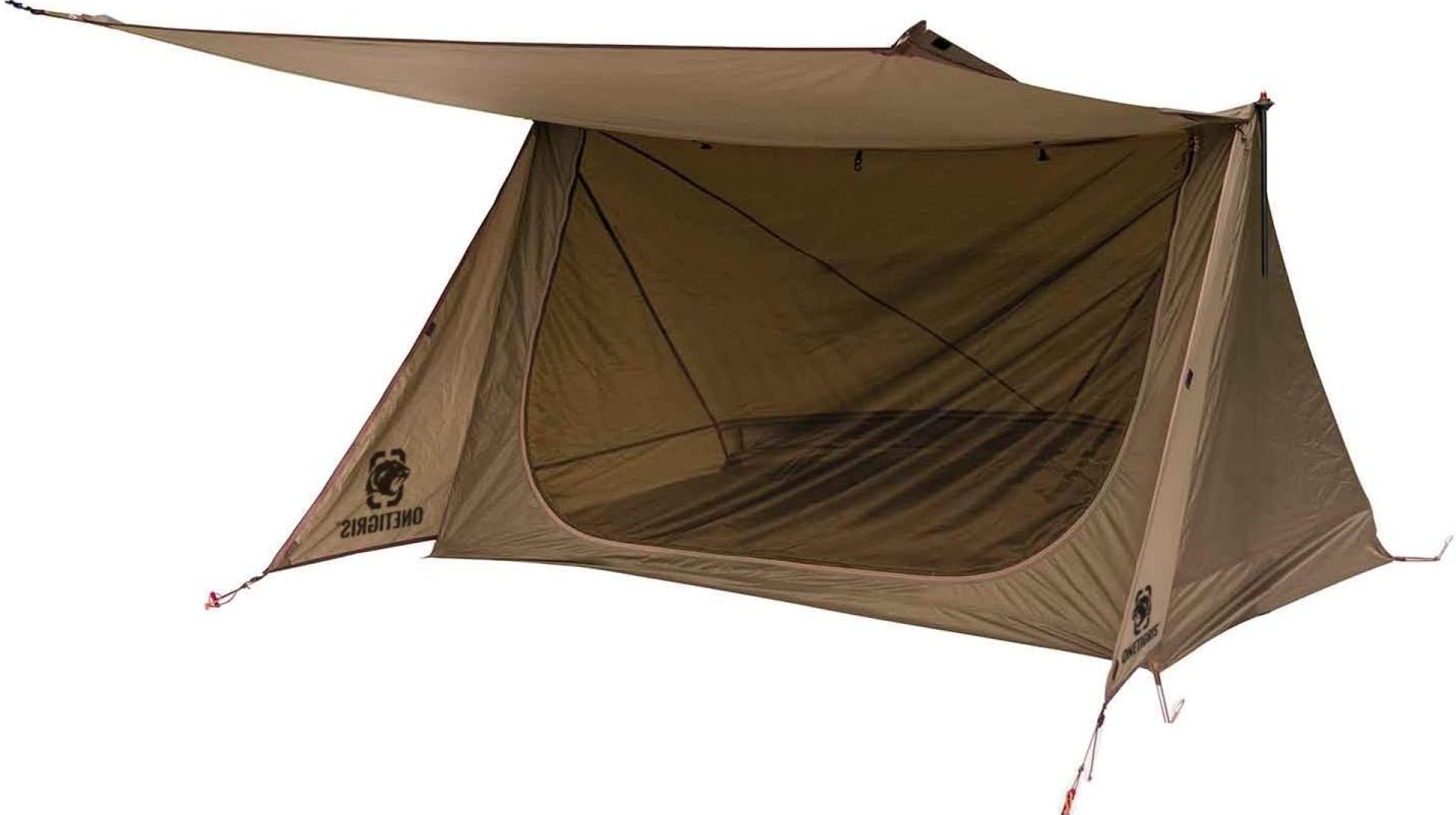 OneTigris Backwoods Bungalow Bushcraft Shelter 2.0, Ultralight Backpacking Tent with with Porch for Camping Hiking Backpacking Motorcycle Kayak Bushcrafters OneTigris Backwoods Bungalow Bushcraft Shelter 2.0, Ultralight Backpacking Tent with with Porch for Camping Hiking Backpacking Motorcycle Kayak Bushcrafters