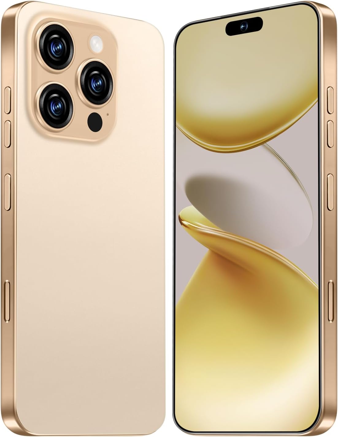 I16 PROMAX 5G Smartphone, Unlocked Cell Phone, 8GB+256GB, 6.99″ HD Screen, 68MP+108MP Camera, 7000 mAh Battery, Dual SIM, Face/Fingerprint Unlock, Gold I16 PROMAX 5G Smartphone, Unlocked Cell Phone, 8GB+256GB, 6.99″ HD Screen, 68MP+108MP Camera, 7000 mAh Battery, Dual SIM, Face/Fingerprint Unlock, Gold