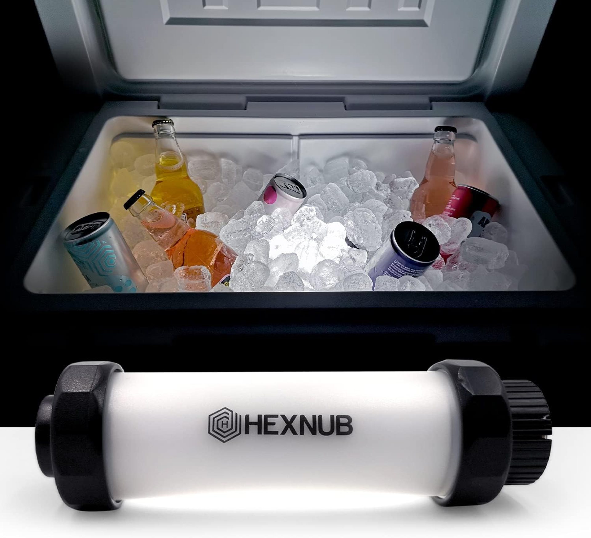 Hexnub Cooler Box Light – Waterproof LED Flashlight for Ice Chests and Coolers for Boat Owners and Outdoor Events – Fits YETI, RTIC, ORCA, Igloo, Coleman, and More Hexnub Cooler Box Light – Waterproof LED Flashlight for Ice Chests and Coolers for Boat Owners and Outdoor Events – Fits YETI, RTIC, ORCA, Igloo, Coleman, and More