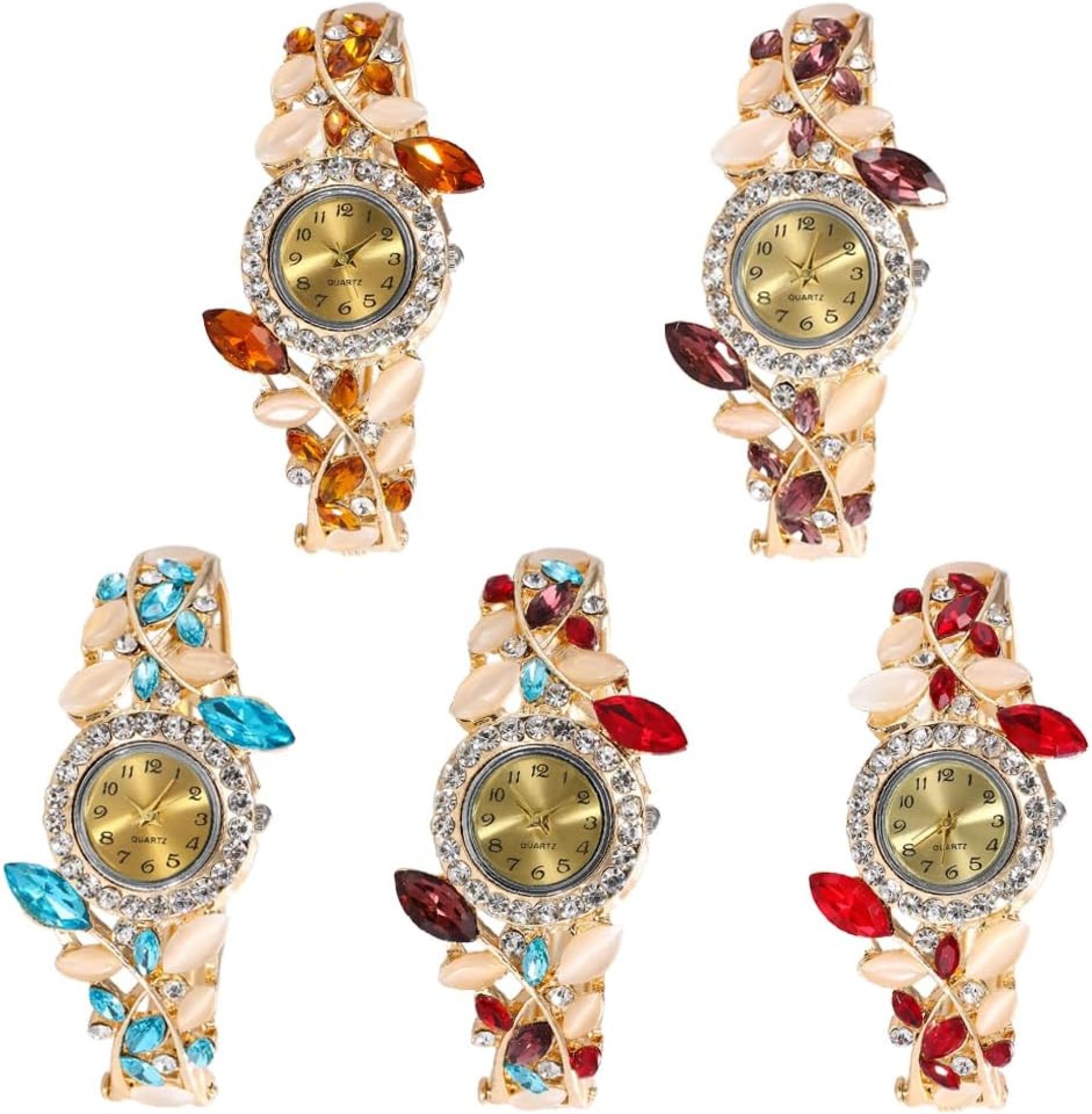 Weicam Women 5 Pack Luxury Watch Bracelet Diamond Flower Lady Retro Wholesale Wrist Watch Jewellery Weicam Women 5 Pack Luxury Watch Bracelet Diamond Flower Lady Retro Wholesale Wrist Watch Jewellery