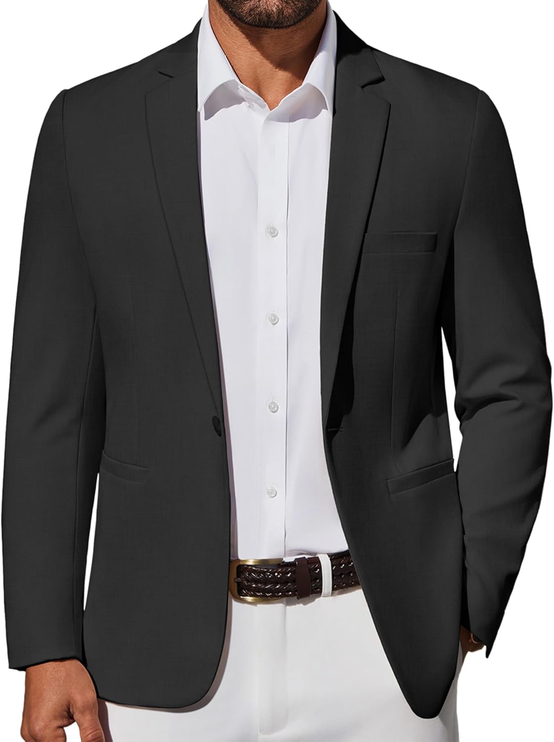 COOFANDY Men’s Casual Blazer Lightweight Sport Coat One Button Suit Jacket COOFANDY Men’s Casual Blazer Lightweight Sport Coat One Button Suit Jacket