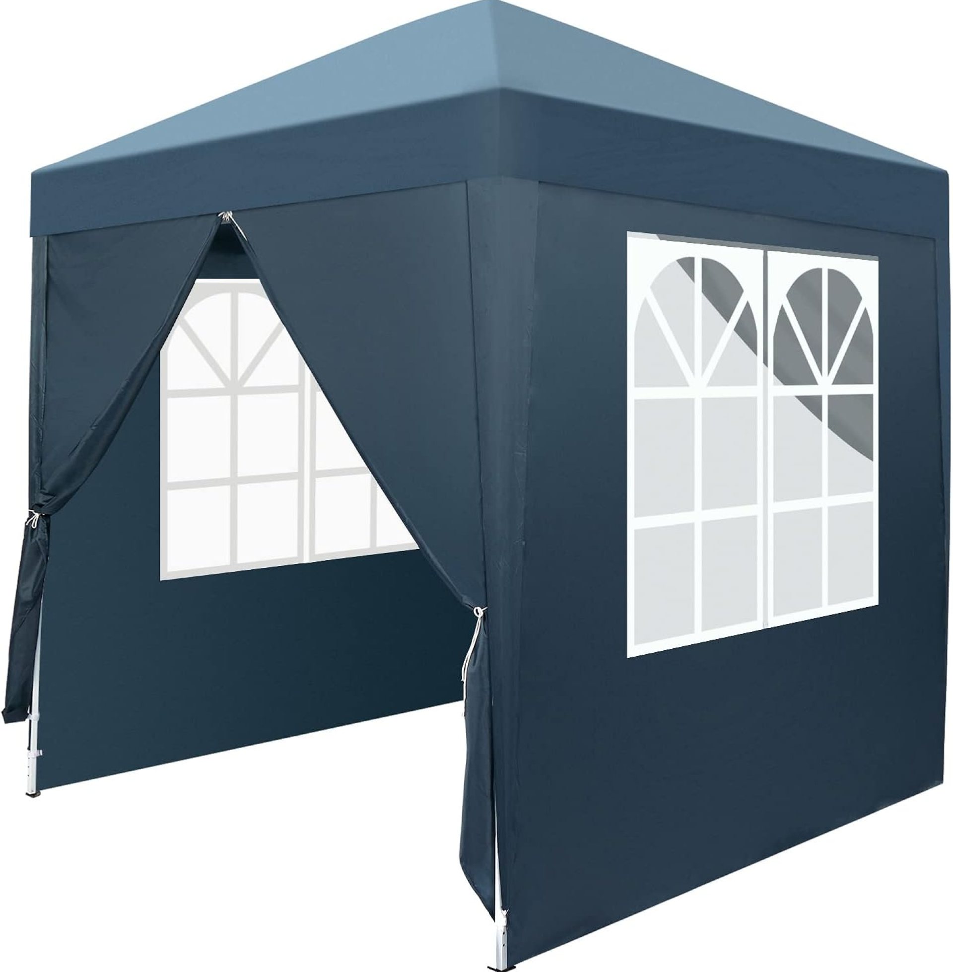 Outvita 6.5×6.5ft Pop Up Canopy Tent, Outdoor Instant Shelter Folding Canopy with 4 Side Walls and Carry Bag for Commercial Events, Party, Backyard BBQ, Camping Blue Outvita 6.5×6.5ft Pop Up Canopy Tent, Outdoor Instant Shelter Folding Canopy with 4 Side Walls and Carry Bag for Commercial Events, Party, Backyard BBQ, Camping Blue