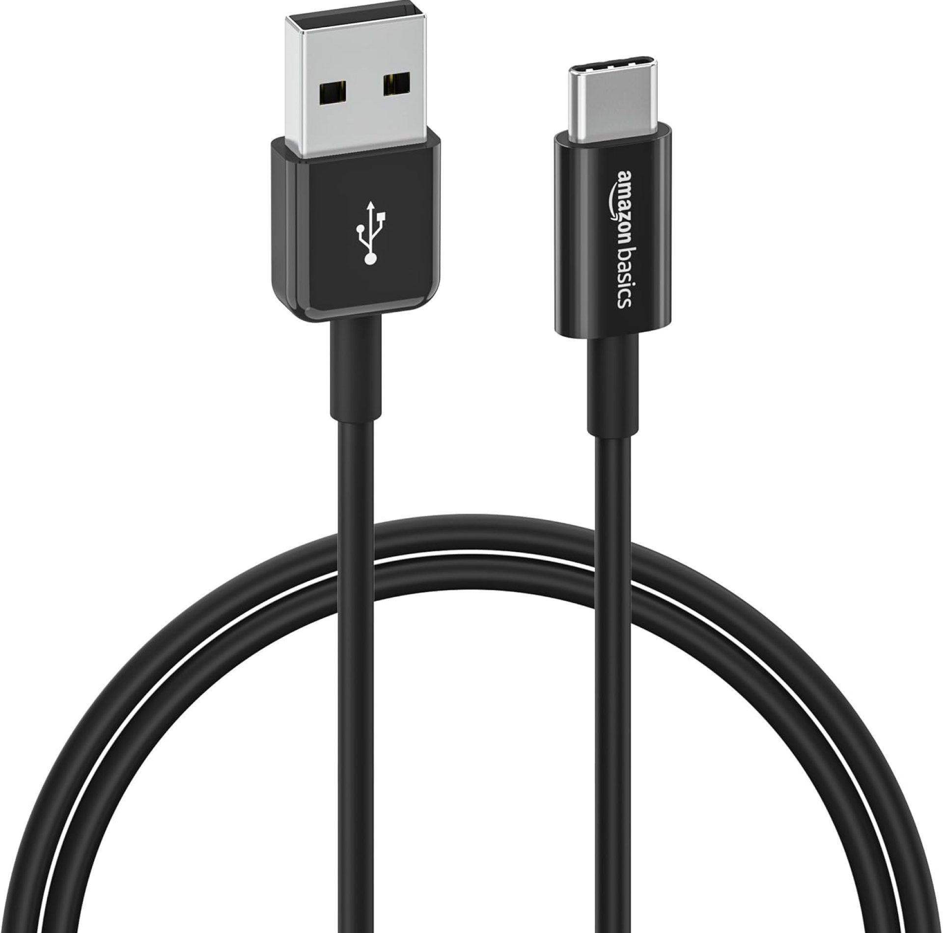 Amazon Basics USB-C to USB-A 2.0 Fast Charger Cable, 480Mbps Speed, USB-IF Certified, for Apple iPhone 16/15, iPad, Samsung Galaxy, Tablets, Laptops, 3 Foot, Black Amazon Basics USB-C to USB-A 2.0 Fast Charger Cable, 480Mbps Speed, USB-IF Certified, for Apple iPhone 16/15, iPad, Samsung Galaxy, Tablets, Laptops, 3 Foot, Black