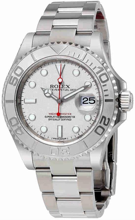Rolex Yacht-Master Platinum Dial Steel and Platinum Mens Watch 116622PLSO Rolex Yacht-Master Platinum Dial Steel and Platinum Mens Watch 116622PLSO