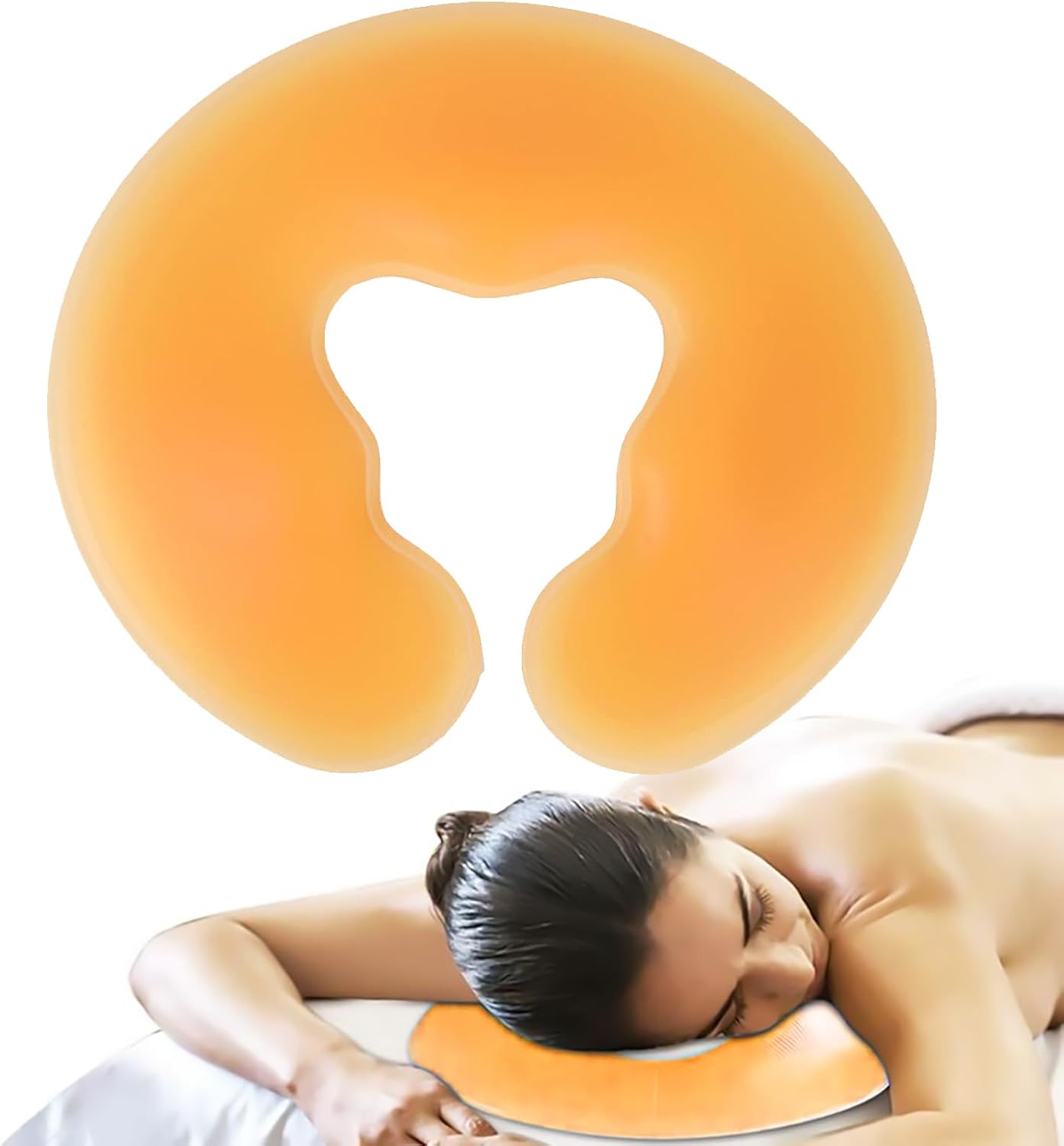 Dioche Silicone Face Cushion for Massage Table, Gel Face Pad, Soft Massage Face Relax Pillow, Silicone SPA Beauty Salon Skin Care Head Cushion Pad Dioche Silicone Face Cushion for Massage Table, Gel Face Pad, Soft Massage Face Relax Pillow, Silicone SPA Beauty Salon Skin Care Head Cushion Pad