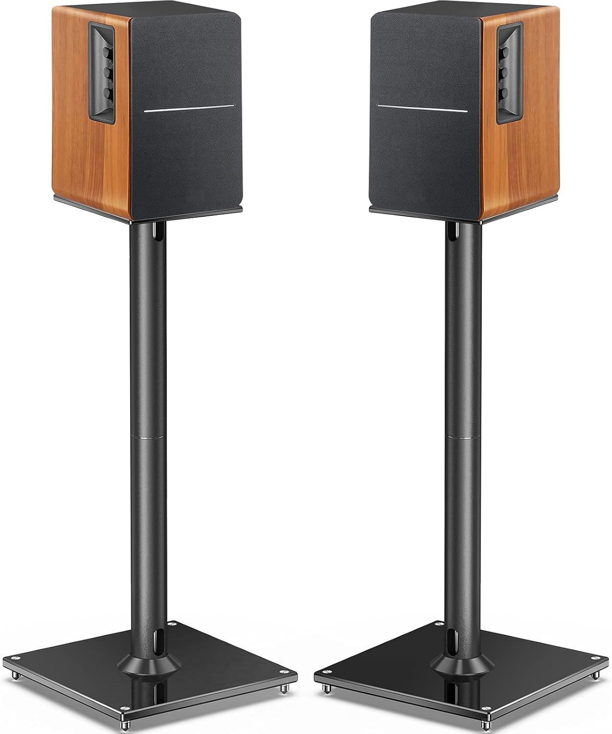 Perlegear Universal Speaker Stands for Surround Sound up to 22lbs – 28 Inch Bookshelf Speaker Stands for Bose, Polk, JBL, KEF, Klipsch & Others, Floor Speaker Stand with Cable Management 1Pair- PGSS6 Perlegear Universal Speaker Stands for Surround Sound up to 22lbs – 28 Inch Bookshelf Speaker Stands for Bose, Polk, JBL, KEF, Klipsch & Others, Floor Speaker Stand with Cable Management 1Pair- PGSS6