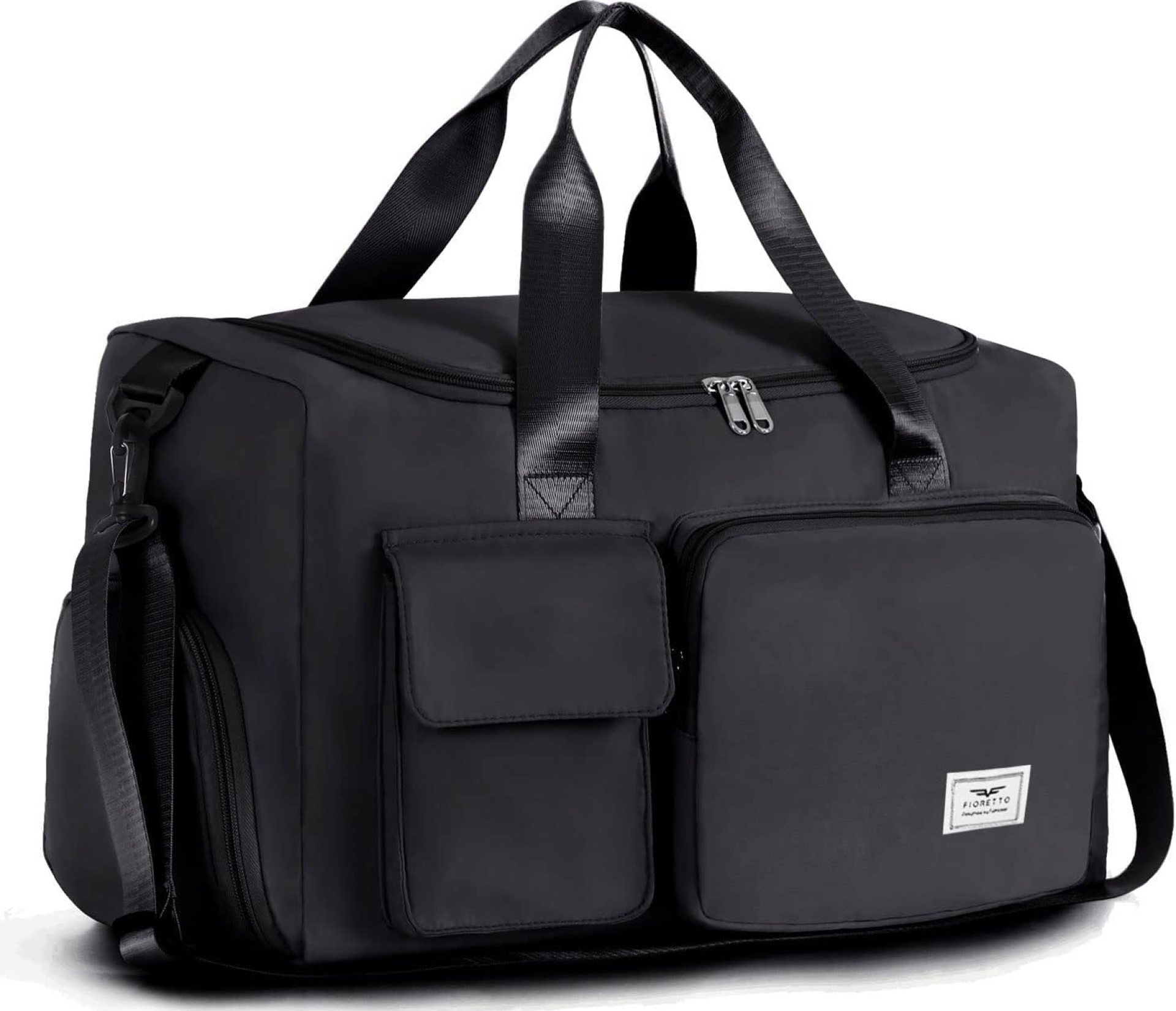 FIORETTO Women’s Gym Duffle Bag with Shoes Compartment, 37L Capacity, Ideal for Travel, Gym, Sports, Duffel, Weekender FIORETTO Women’s Gym Duffle Bag with Shoes Compartment, 37L Capacity, Ideal for Travel, Gym, Sports, Duffel, Weekender