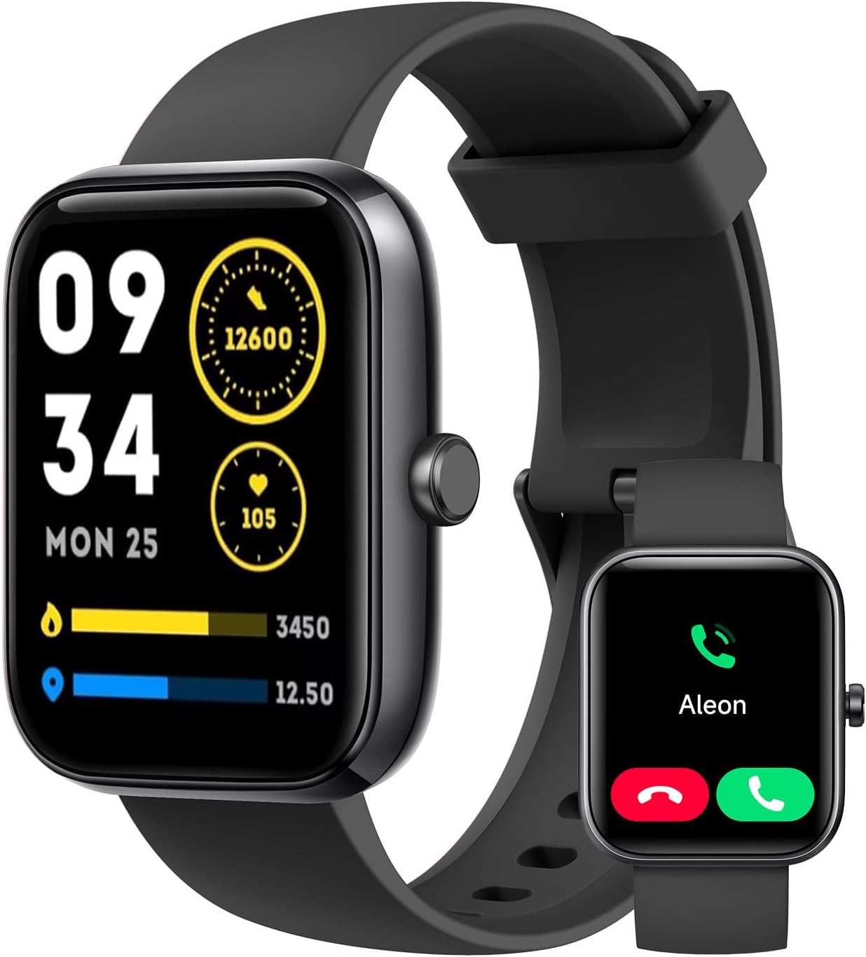 Smart Watch for Men Women with Bluetooth Call,Alexa Built-in Smartwatch,1.83″DIY Dial Fitness Watch with Sleep Heart Rate SpO2 Monitor,100+ Sport Mode,IP68 Waterproof Watch Compatible with Android iOS Smart Watch for Men Women with Bluetooth Call,Alexa Built-in Smartwatch,1.83″DIY Dial Fitness Watch with Sleep Heart Rate SpO2 Monitor,100+ Sport Mode,IP68 Waterproof Watch Compatible with Android iOS