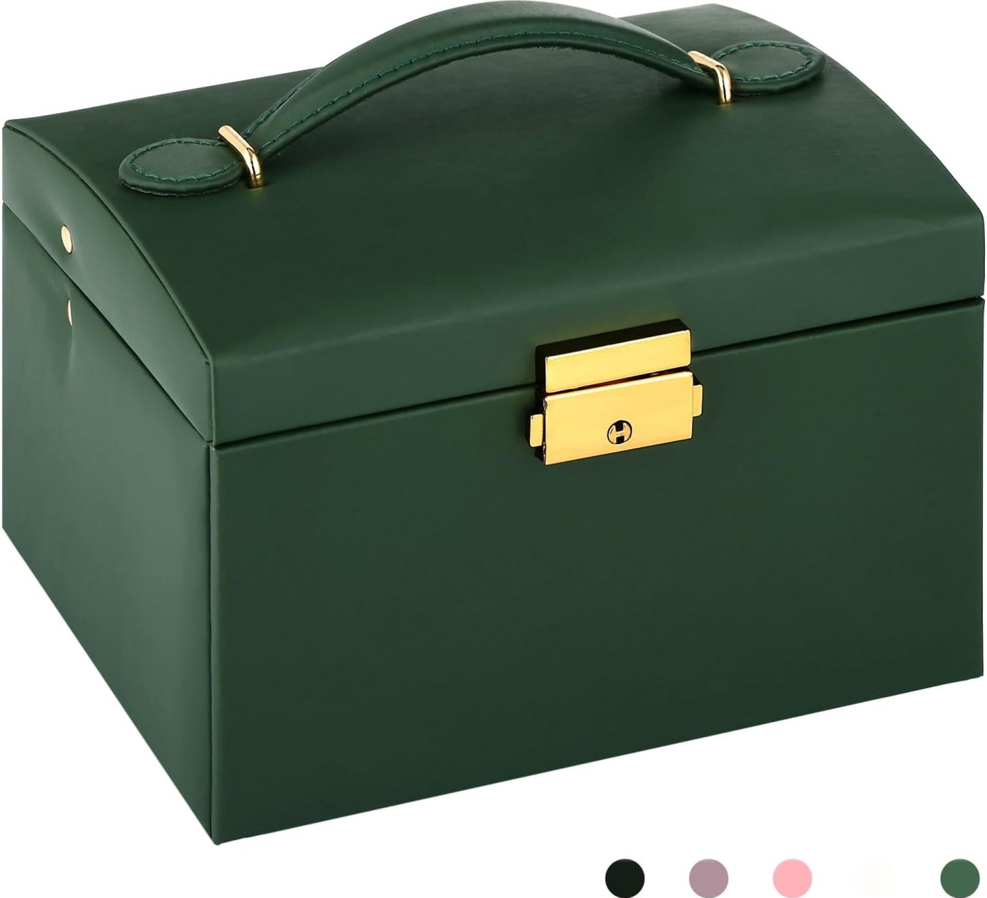 Jewelry Box for Girls Women, Jewelry Organizer Box 3 Layer with PU Leather, Travel Jewelry Case with Mirror,Jewelry Storage for Earrings Rings Bracelets Necklaces,Gifts idea for Women Girls Mom Jewelry Box for Girls Women, Jewelry Organizer Box 3 Layer with PU Leather, Travel Jewelry Case with Mirror,Jewelry Storage for Earrings Rings Bracelets Necklaces,Gifts idea for Women Girls Mom