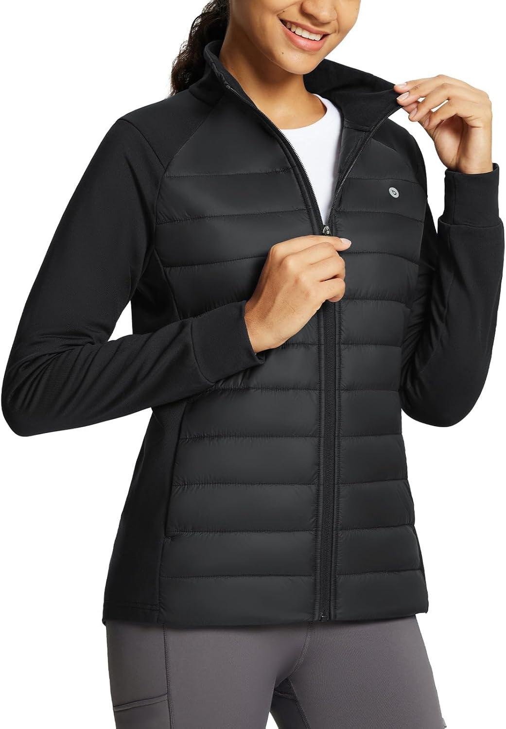 baleaf Women’s Lightweight Warm Jacket Running Insulated Water Resistant Fall Jackets Winter Hiking Hybrid Puffer Coat baleaf Women’s Lightweight Warm Jacket Running Insulated Water Resistant Fall Jackets Winter Hiking Hybrid Puffer Coat