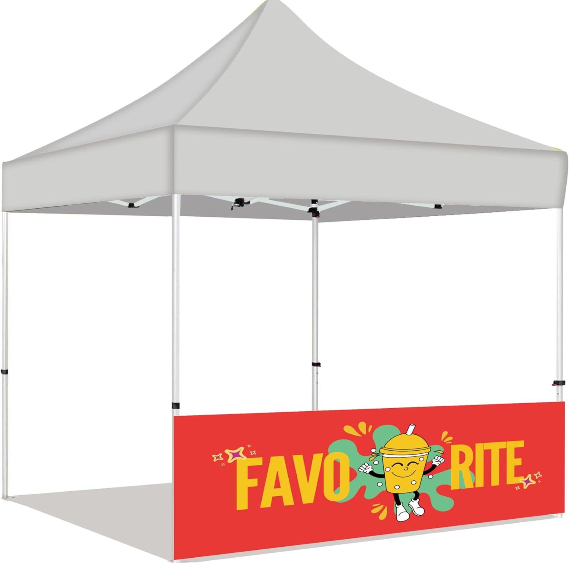 Custom Half Wall for 10′ x 10′ Canopy Pop-Up Tent for Tradeshows, Featuring Your Logo (Only 1 Half Wall, Excluding Canopy Tent on Front Picture) Custom Half Wall for 10′ x 10′ Canopy Pop-Up Tent for Tradeshows, Featuring Your Logo (Only 1 Half Wall, Excluding Canopy Tent on Front Picture)