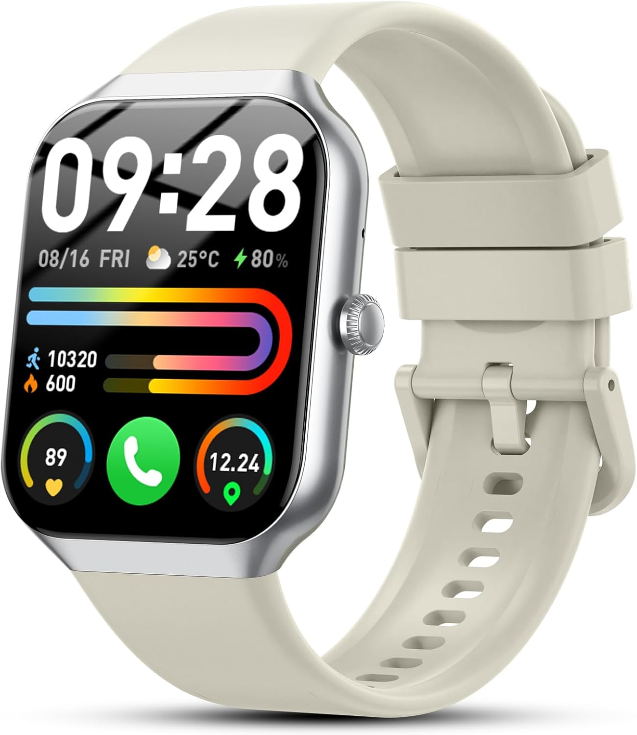 Smart Watch for Men Women(Answer/Make Call), 1.96″ HD Smartwatch 2025 Fitness Watch with 110+ Sport Modes/Heart Rate/Sleep Monitor/Pedometer, IP68 Waterproof Fitness Activity Tracker for Android iOS Smart Watch for Men Women(Answer/Make Call), 1.96″ HD Smartwatch 2025 Fitness Watch with 110+ Sport Modes/Heart Rate/Sleep Monitor/Pedometer, IP68 Waterproof Fitness Activity Tracker for Android iOS