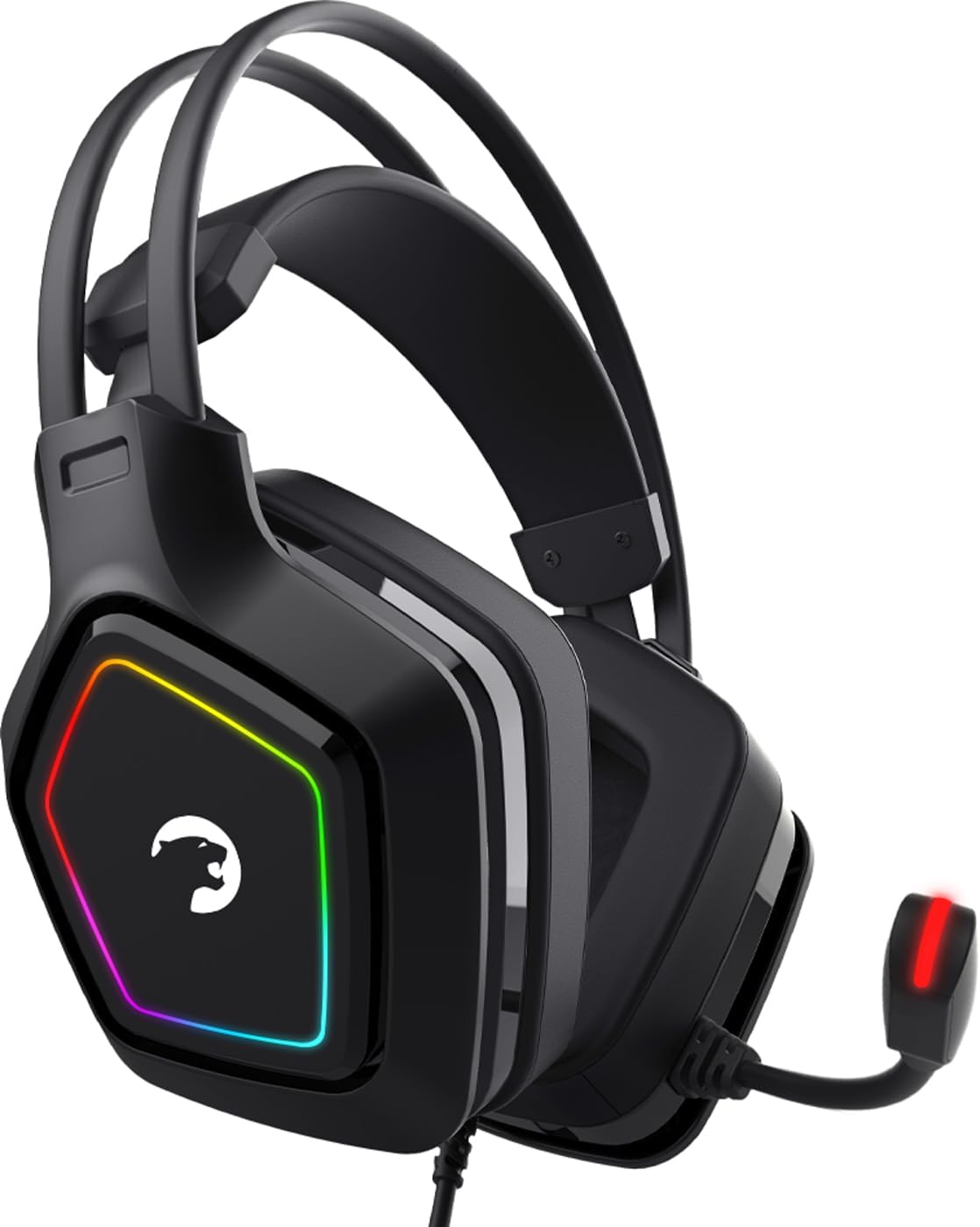 GAMEPOWER Mihawk USB Gaming Headset – 7.1 Virtual Surround Sound, Wired RGB Led Headphones with 50MM Drivers, Comfort Design, 360 Spatial Audio, Noise Cancelling Mic, PC, Laptop, Black GAMEPOWER Mihawk USB Gaming Headset – 7.1 Virtual Surround Sound, Wired RGB Led Headphones with 50MM Drivers, Comfort Design, 360 Spatial Audio, Noise Cancelling Mic, PC, Laptop, Black