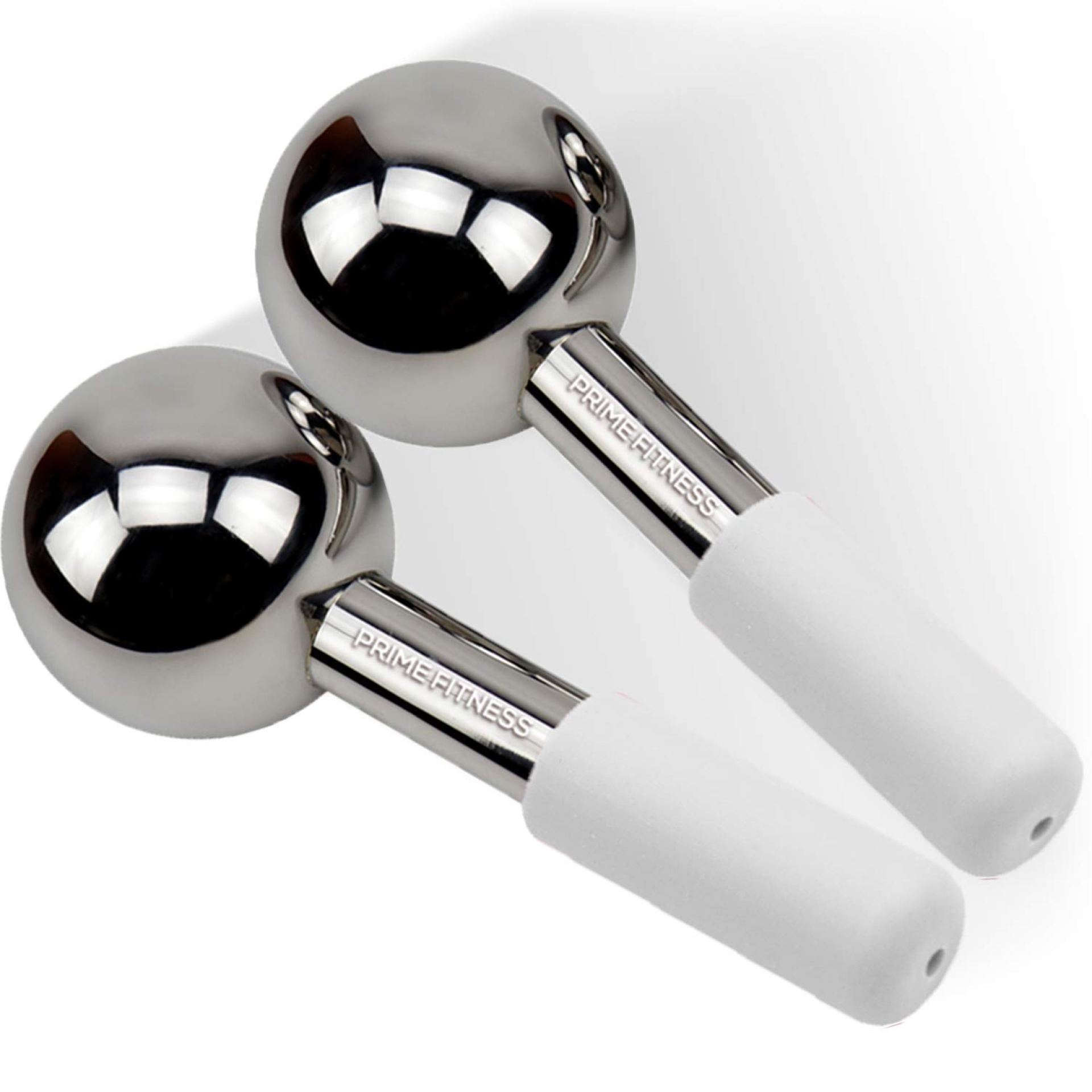 Ice Globes for Facials | Unbreakable Steel Cooling Roller | Cryo Sticks for Face | Massager for Face Neck & Eyes | Skin Care for Dark Circles, Puffiness, Wrinkles, Collagen Production (WHITE) Ice Globes for Facials | Unbreakable Steel Cooling Roller | Cryo Sticks for Face | Massager for Face Neck & Eyes | Skin Care for Dark Circles, Puffiness, Wrinkles, Collagen Production (WHITE)