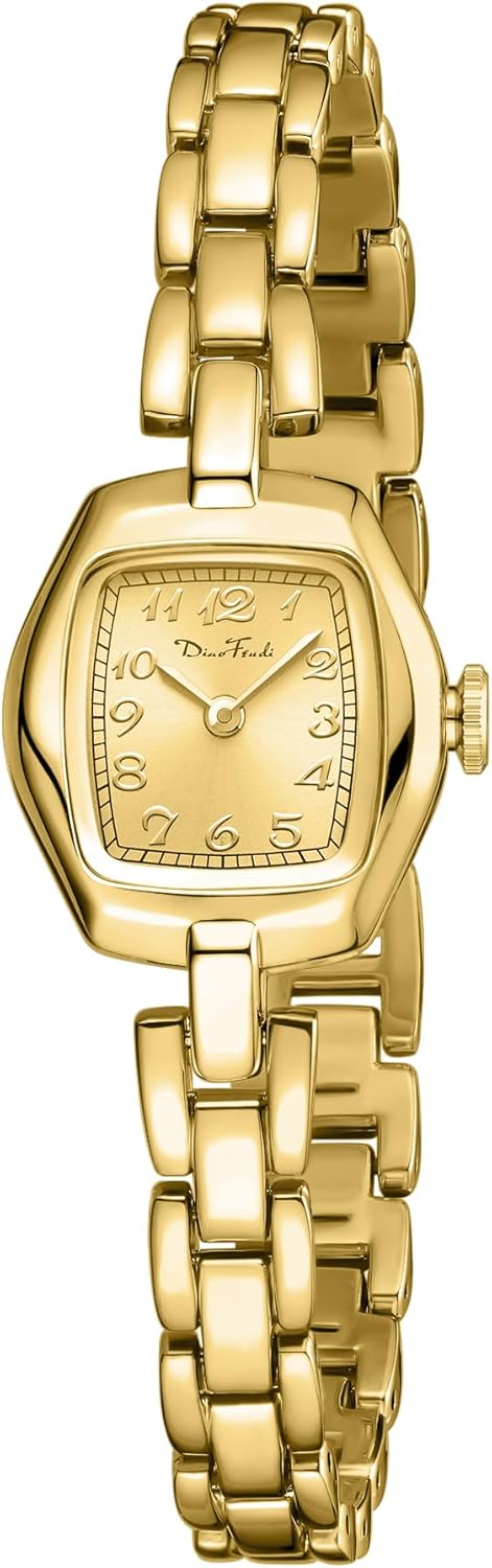 Diaofendi Small Gold Women’s Watch,Stainless Steel Band Vintage Ladies Womens Gold Watch Luxury Bracelet Tools Included,Water Resistant Diaofendi Small Gold Women’s Watch,Stainless Steel Band Vintage Ladies Womens Gold Watch Luxury Bracelet Tools Included,Water Resistant