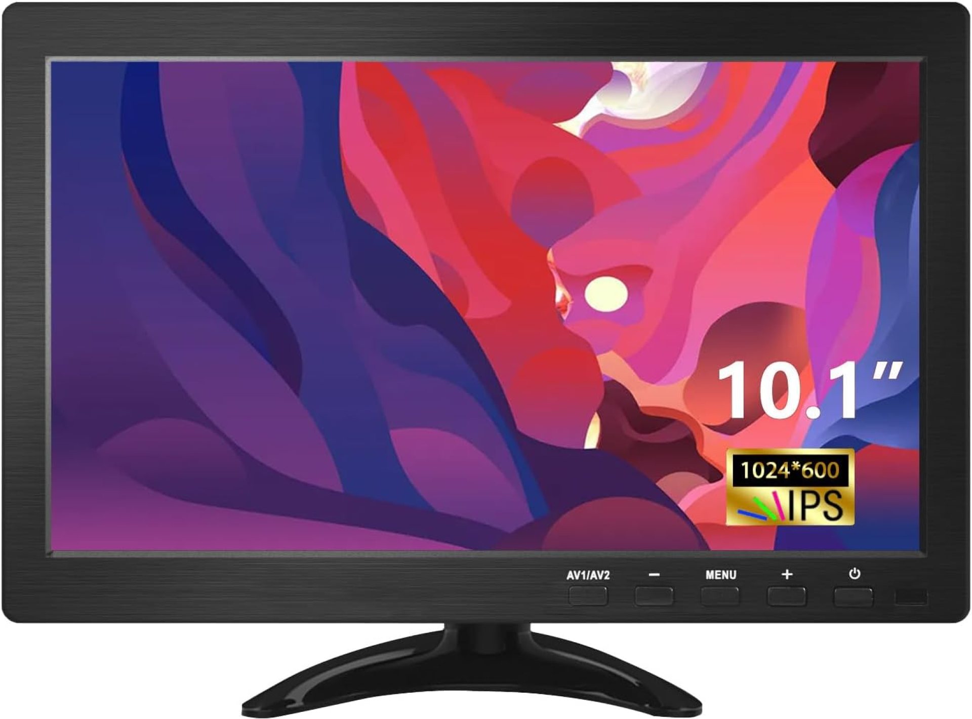 10.1 Inch HDMI Monitor, 1024 x 600, 16:9, Portable, Security, Remote Control, Built-in Speakers, VESA Mount, for PC, Laptop, Security Camera 10.1 Inch HDMI Monitor, 1024 x 600, 16:9, Portable, Security, Remote Control, Built-in Speakers, VESA Mount, for PC, Laptop, Security Camera