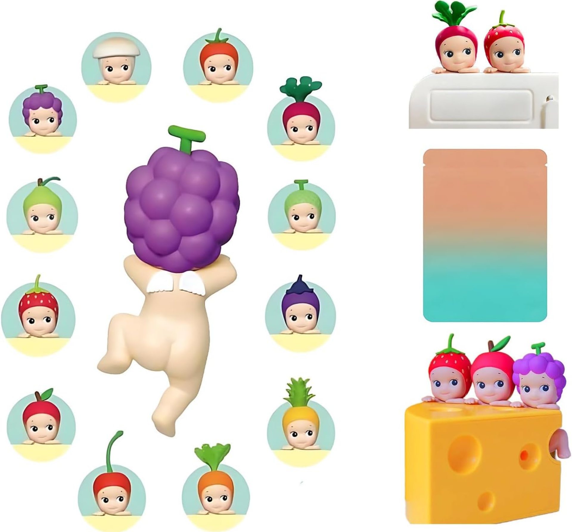 Angel Doll,Fruits Version Blind Box, Little car Ornament, Phone Accessory – Sunny Doll -1 Sealed Blind Bag (E-Random) Angel Doll,Fruits Version Blind Box, Little car Ornament, Phone Accessory – Sunny Doll -1 Sealed Blind Bag (E-Random)
