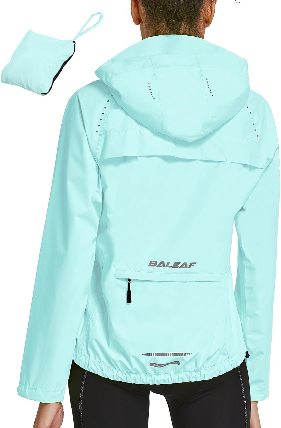 baleaf Women’s Rain Jackets Waterproof Windbreaker Packable Running Lightweight Cycling Jacket Reflective Hooded baleaf Women’s Rain Jackets Waterproof Windbreaker Packable Running Lightweight Cycling Jacket Reflective Hooded