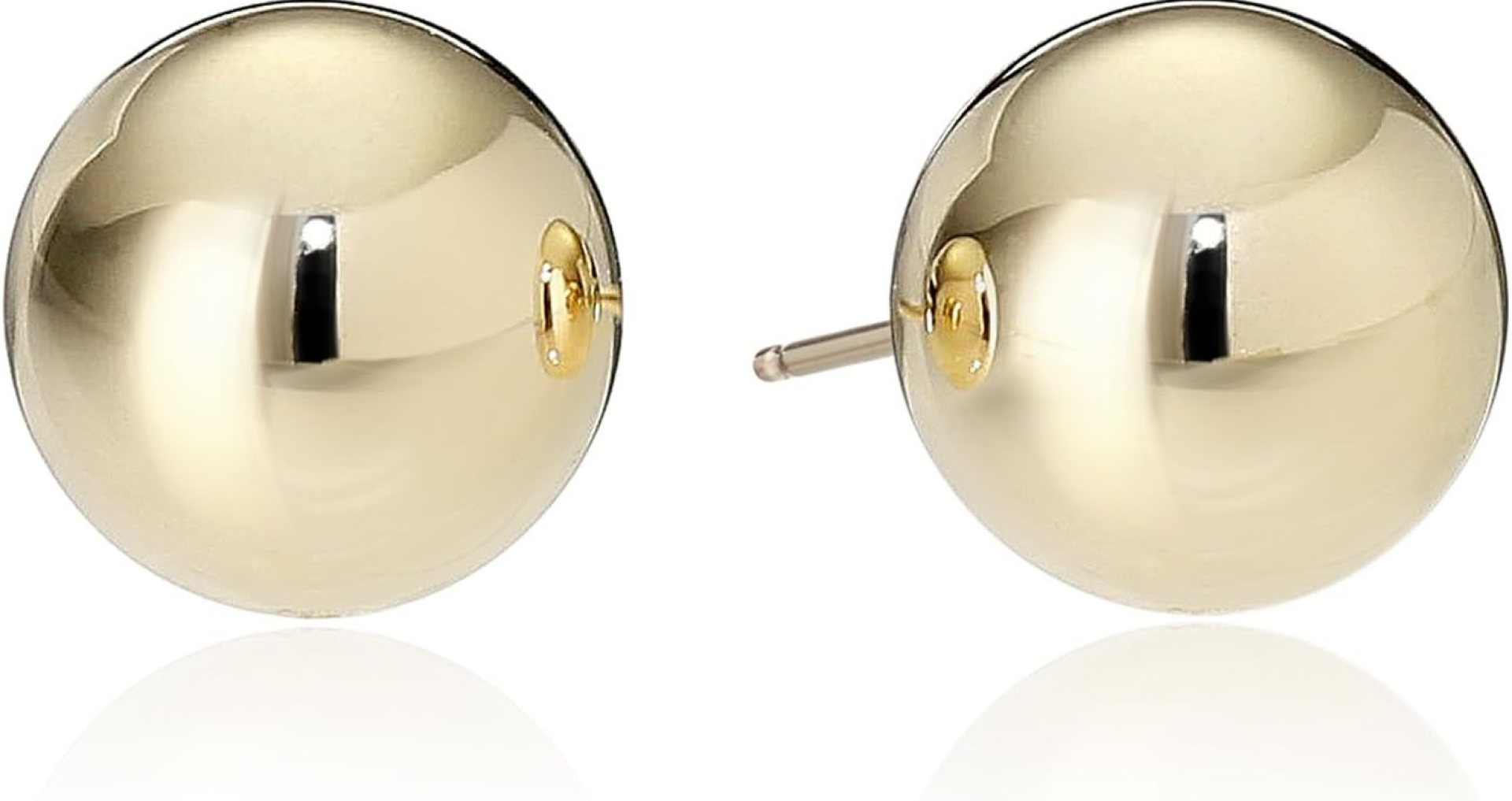 Amazon Essentials Plated Sterling Silver Polished Ball Stud Earrings , (previously Amazon Collection) Amazon Essentials Plated Sterling Silver Polished Ball Stud Earrings , (previously Amazon Collection)