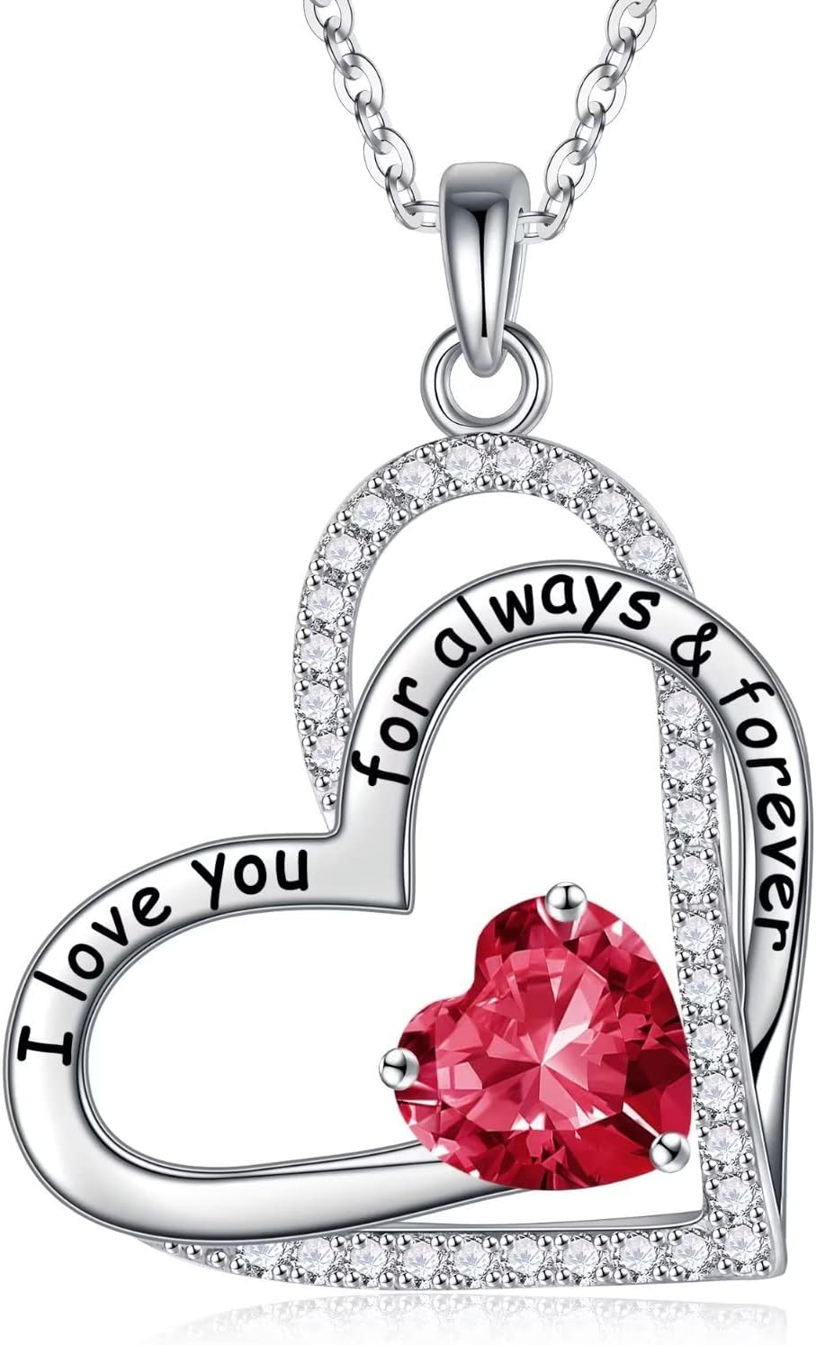 Iefil Birthstone Necklace for Women – 925 Sterling Silver Necklace Birthstone Jewelry Birthday Gifts for Wife Girlfriend Mom Iefil Birthstone Necklace for Women – 925 Sterling Silver Necklace Birthstone Jewelry Birthday Gifts for Wife Girlfriend Mom