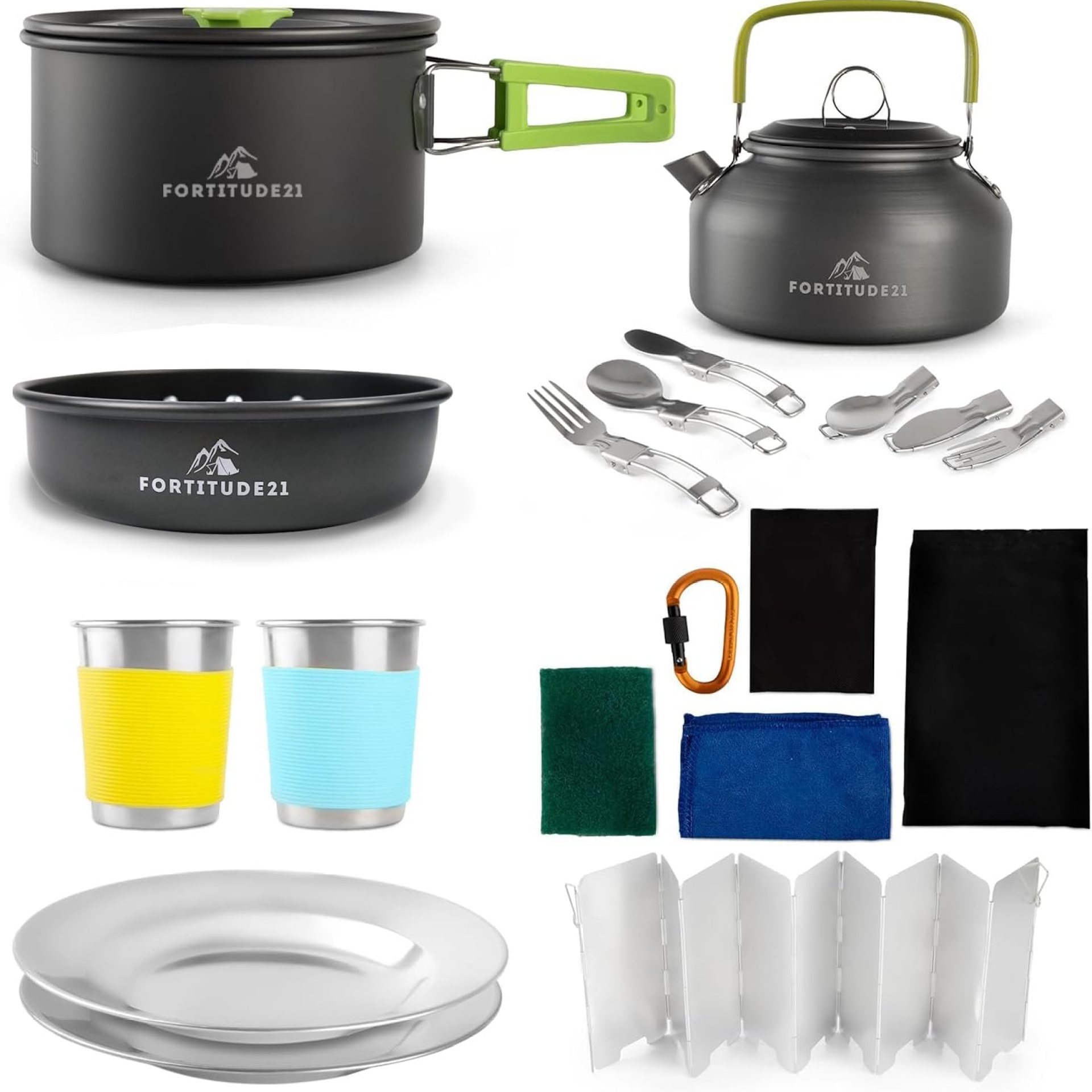 Camping Cooking Set, Campfire Cooking Equipment, Camp Kitchen, Camping Cookware Set, Camping Pots and Pans Set, Camping Pans, Outdoor Camping Mess Kit, Camping Gear Must Haves 19 pcs Camping Cooking Set, Campfire Cooking Equipment, Camp Kitchen, Camping Cookware Set, Camping Pots and Pans Set, Camping Pans, Outdoor Camping Mess Kit, Camping Gear Must Haves 19 pcs